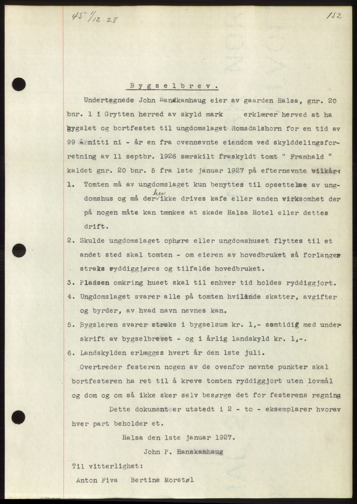 Romsdal sorenskriveri, SAT/A-4149/1/2/2C/L0055: Mortgage book no. 49, 1928-1929, Deed date: 01.12.1928