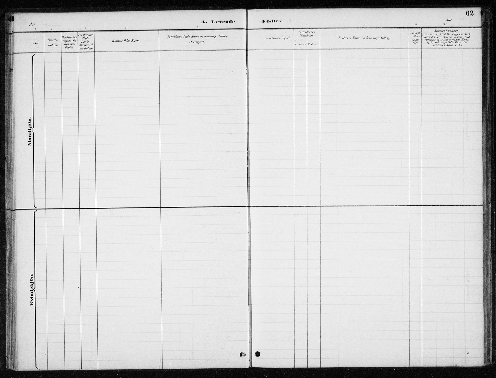 Ministerialprotokoller, klokkerbøker og fødselsregistre - Nord-Trøndelag, AV/SAT-A-1458/710/L0096: Parish register (copy) no. 710C01, 1892-1925, p. 62