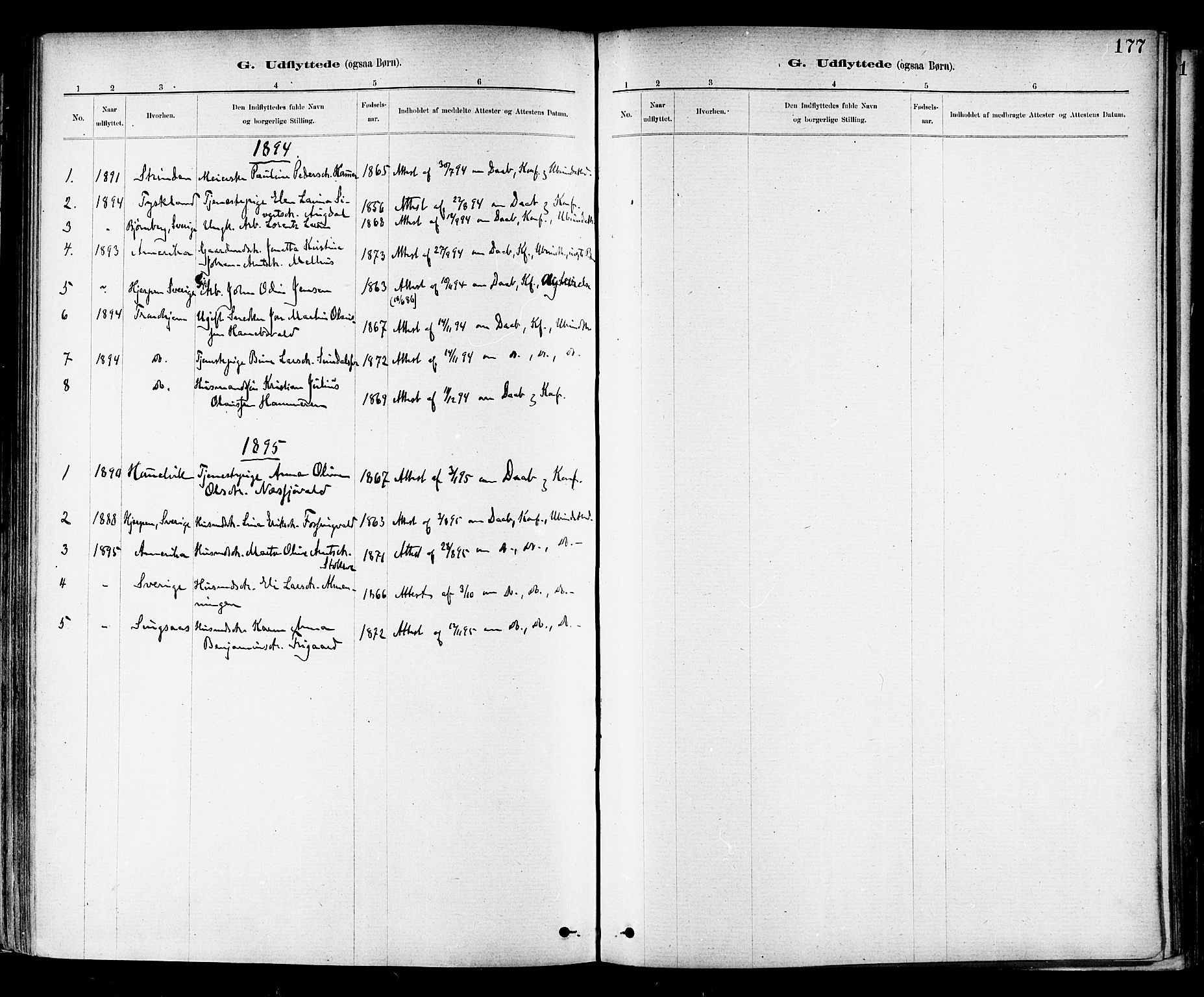 Ministerialprotokoller, klokkerbøker og fødselsregistre - Nord-Trøndelag, SAT/A-1458/714/L0130: Parish register (official) no. 714A01, 1878-1895, p. 177
