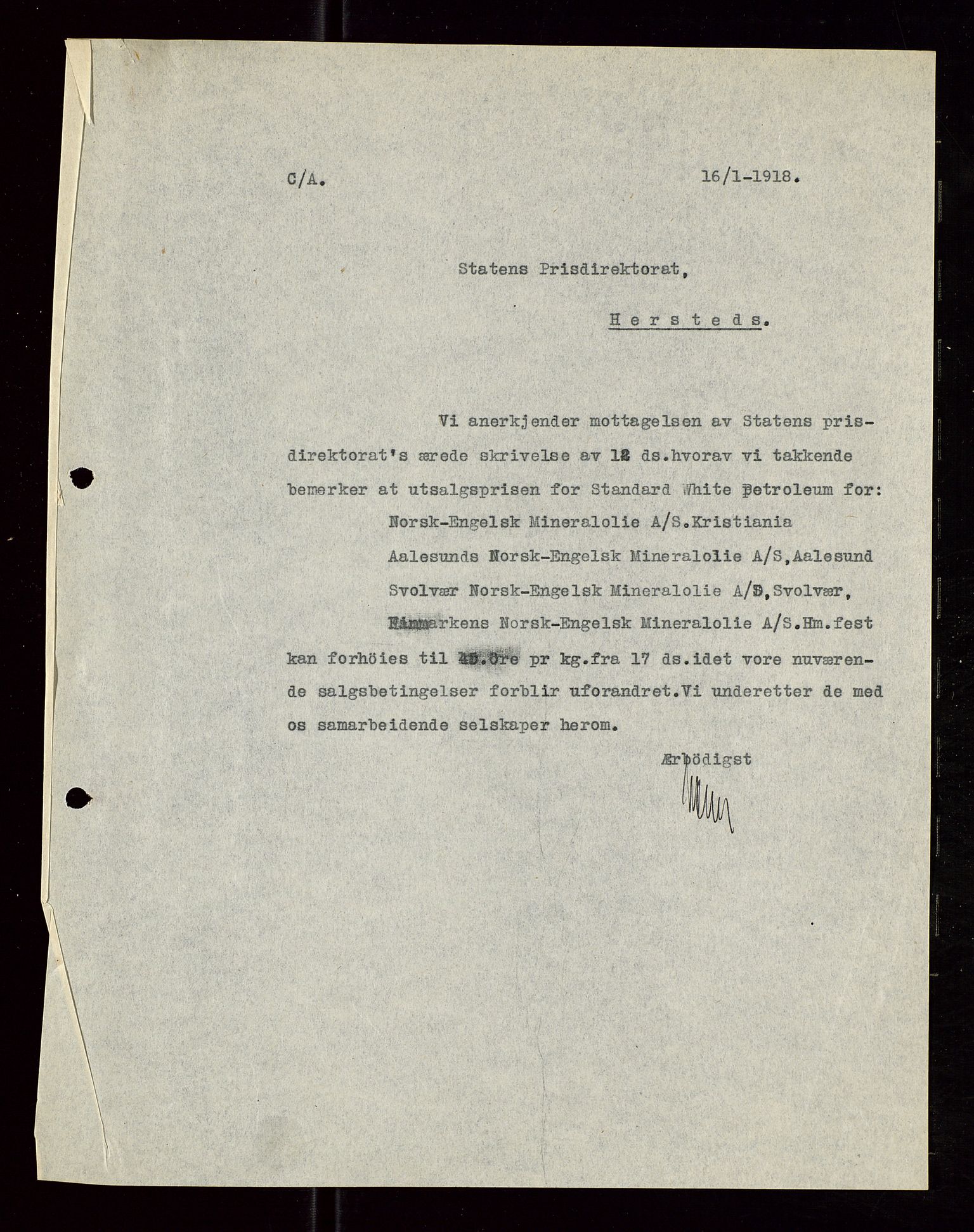 Pa 1521 - A/S Norske Shell, AV/SAST-A-101915/E/Ea/Eaa/L0006: Sjefskorrespondanse, 1918, p. 616