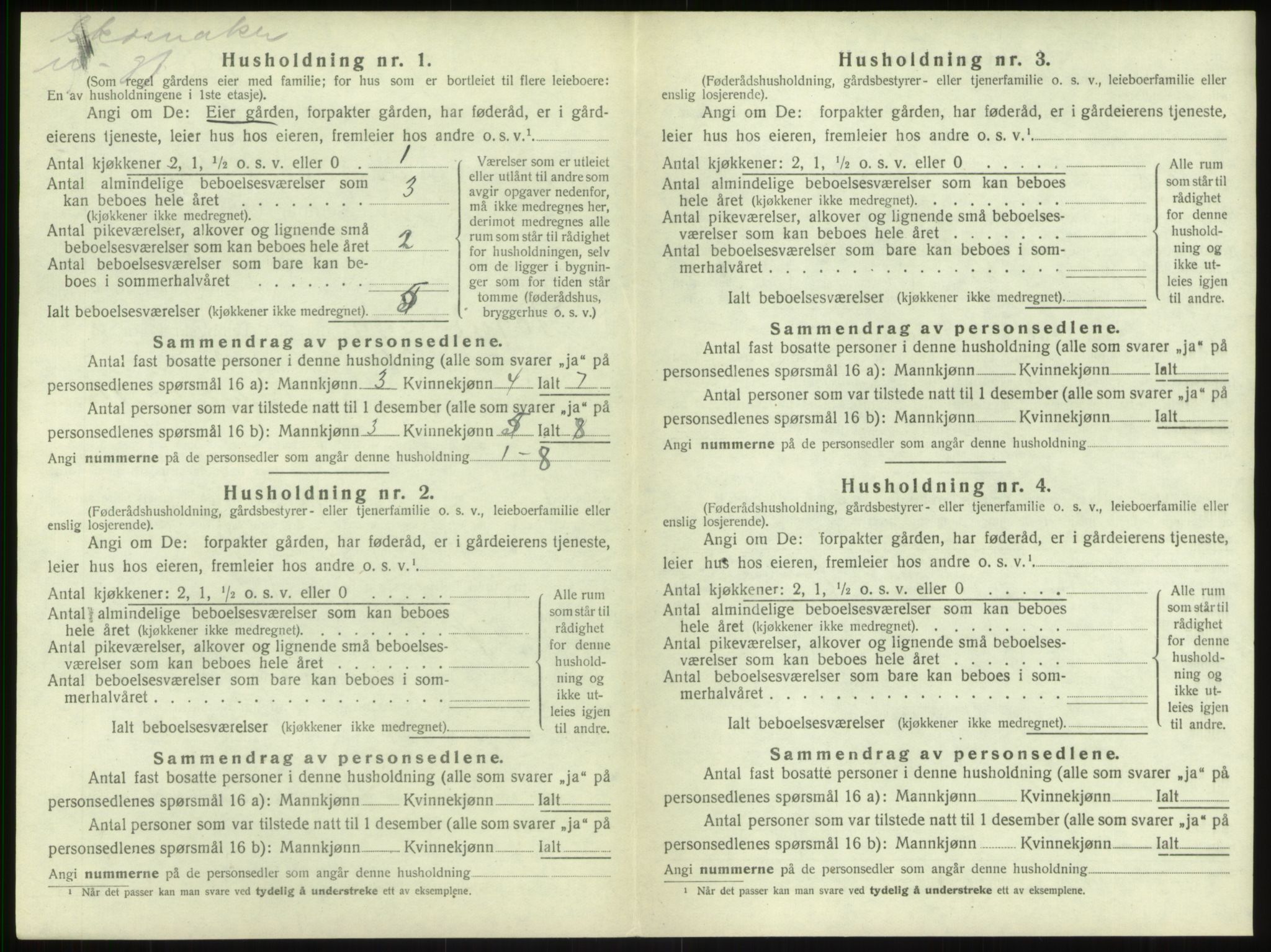 SAB, 1920 census for Sogndal, 1920, p. 455