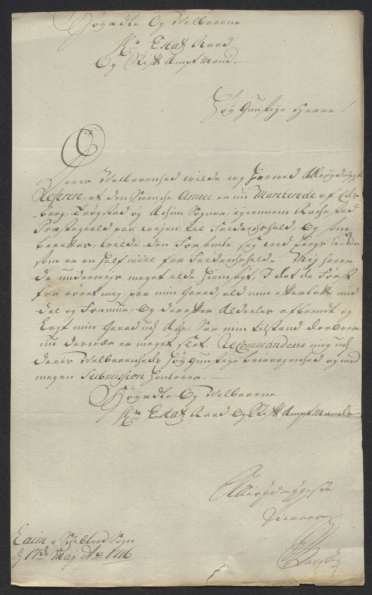 Kristiania stiftamt, AV/SAO-A-10386/E/Ed/Ede/L0005: Fogder, 1716, p. 22