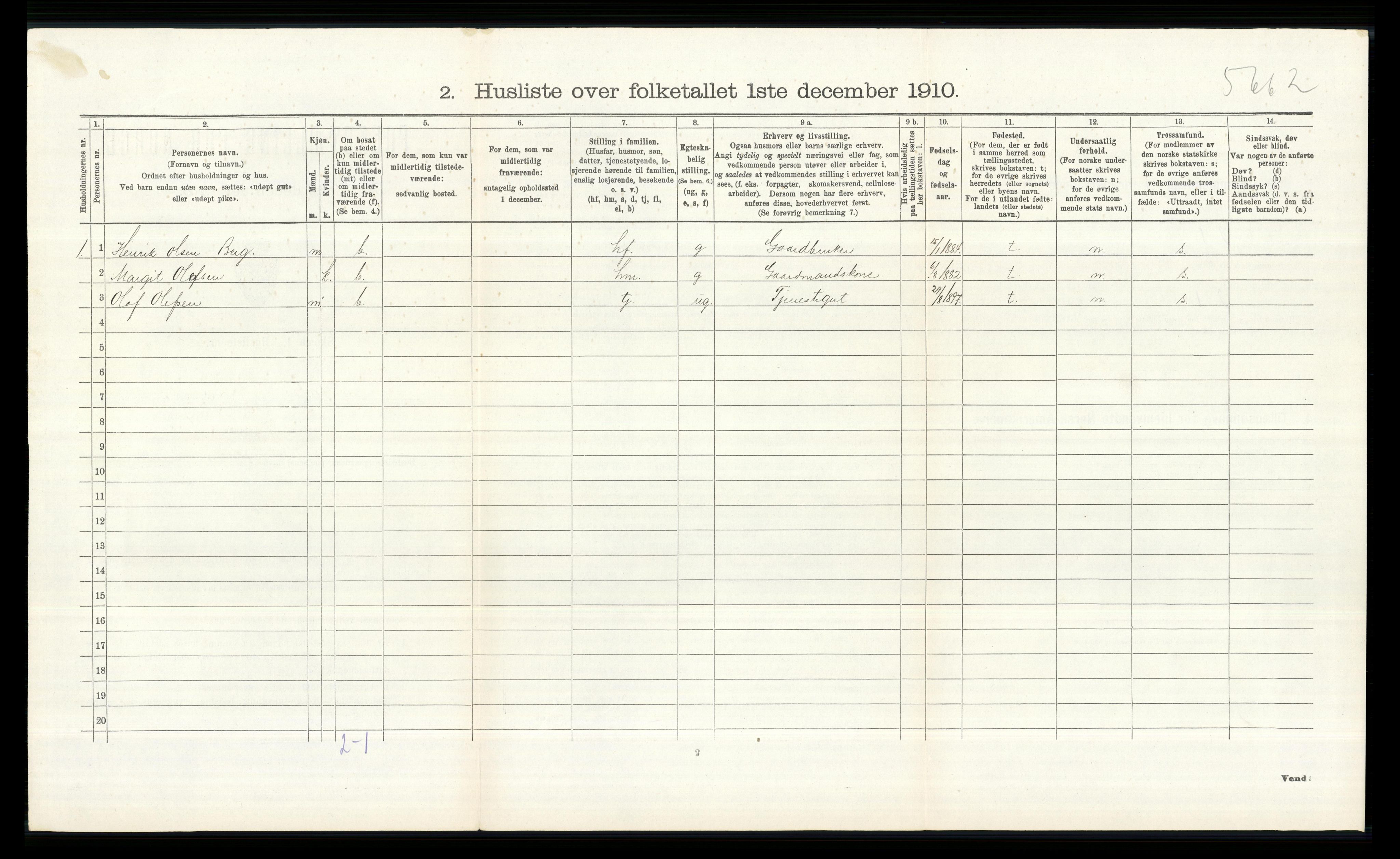 RA, 1910 census for Ål, 1910, p. 846