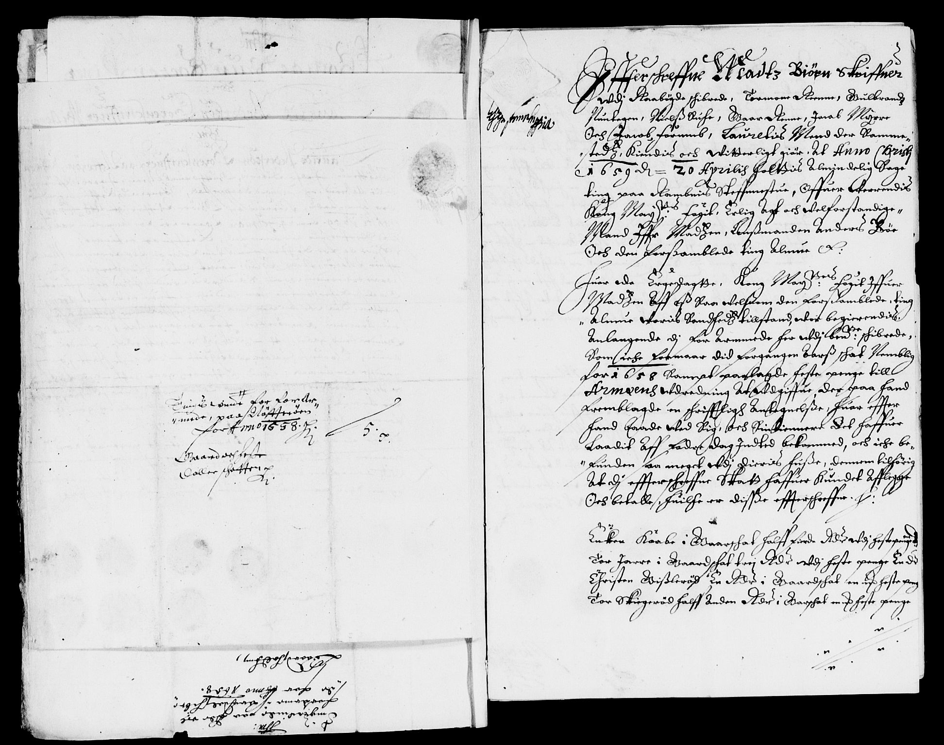 Rentekammeret inntil 1814, Reviderte regnskaper, Lensregnskaper, RA/EA-5023/R/Rb/Rbo/L0034: Tønsberg len, 1657-1659