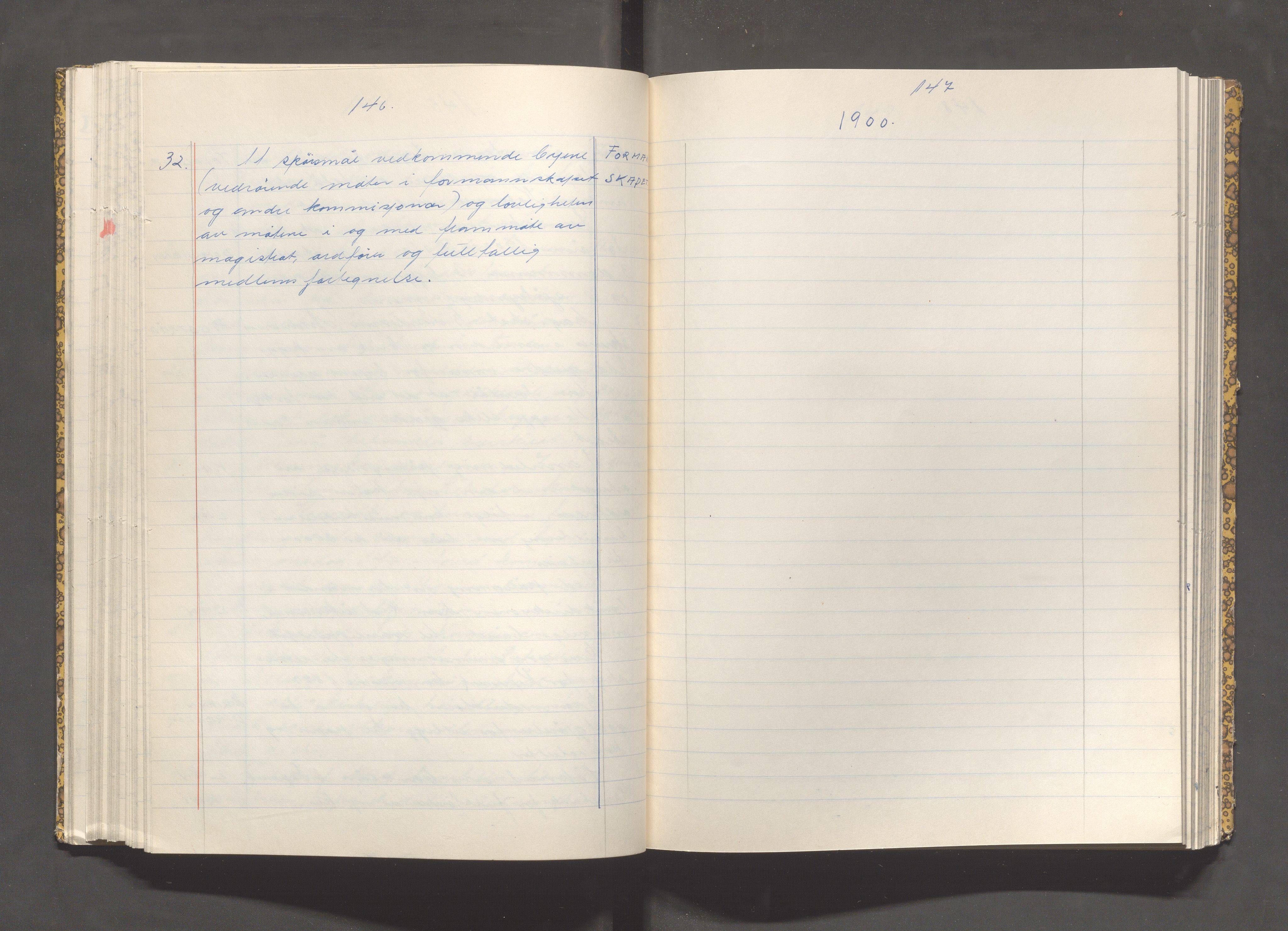 Kopervik Kommune - Formannskapet og Bystyret, IKAR/K-102468/C/Cb/L0001: Innholdsfortegnelse over brev og skriv innkommet til formannskapet, 1866-1917, p. 146-147