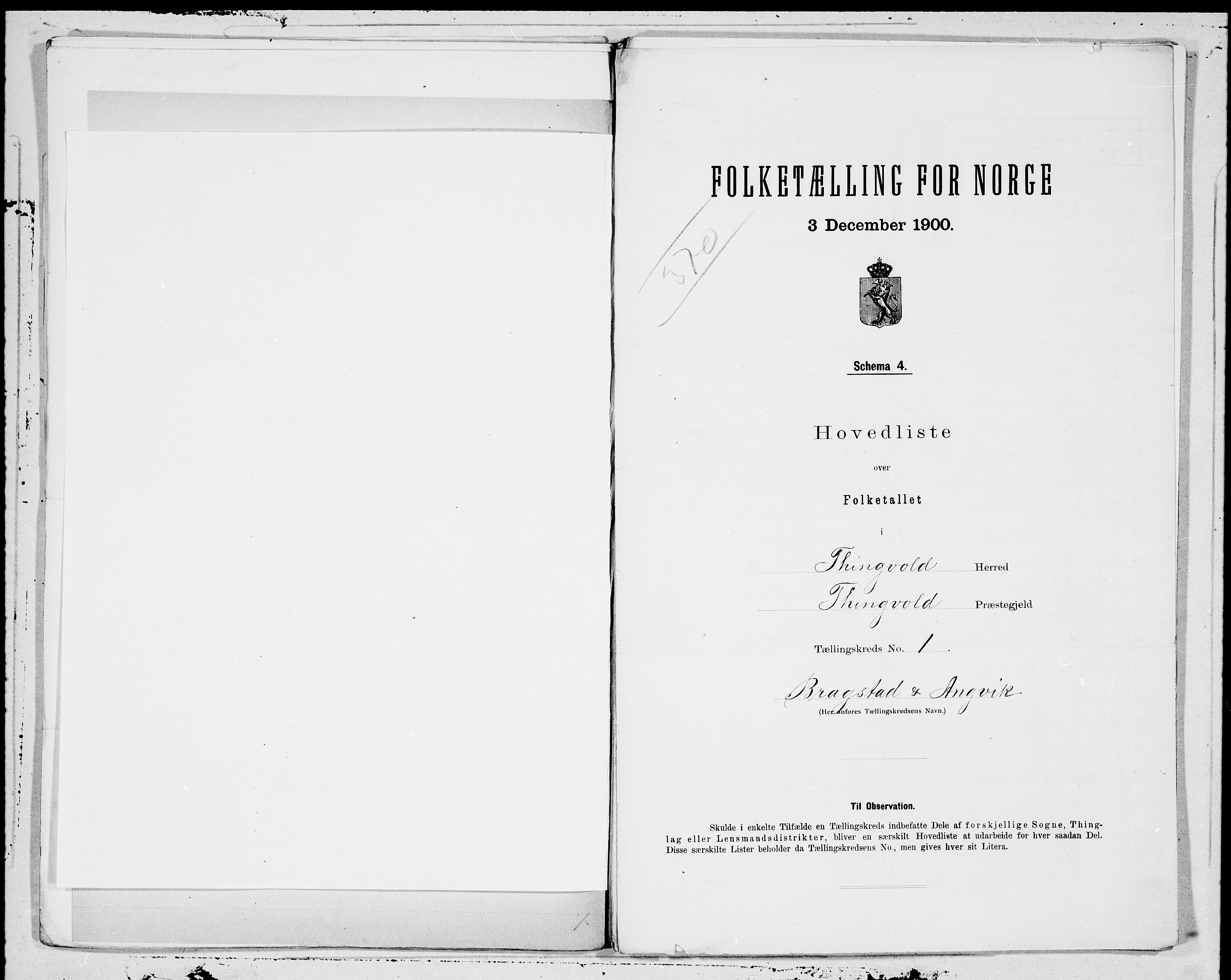 SAT, 1900 census for Tingvoll, 1900, p. 2