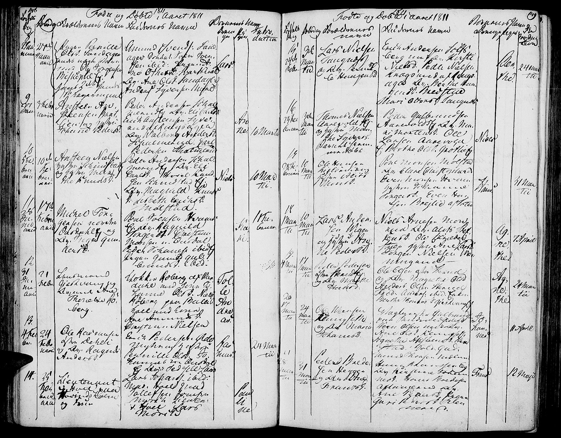 Nes prestekontor, Hedmark, AV/SAH-PREST-020/K/Ka/L0001: Parish register (official) no. 1, 1802-1814, p. 148-149