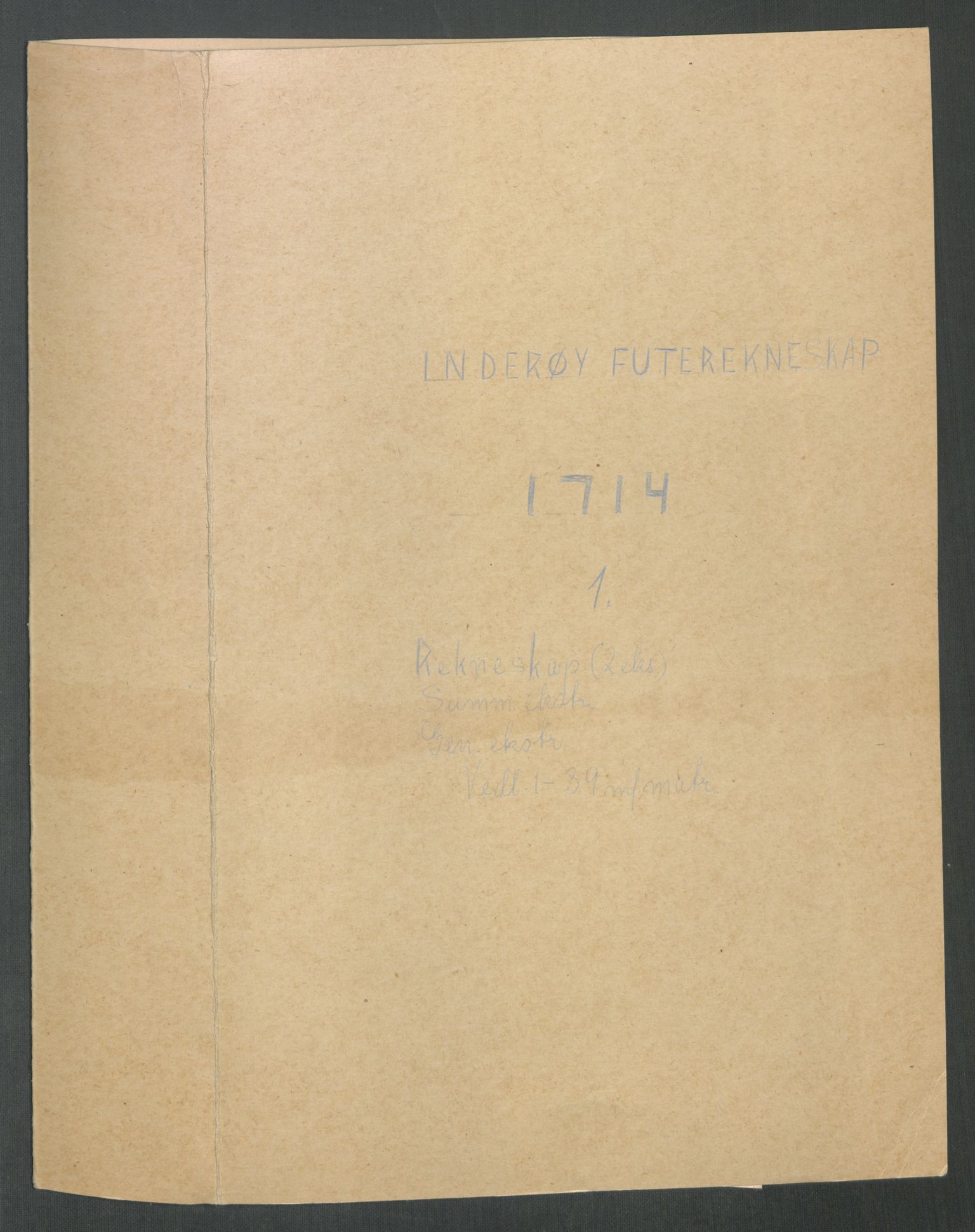 Rentekammeret inntil 1814, Reviderte regnskaper, Fogderegnskap, RA/EA-4092/R63/L4322: Fogderegnskap Inderøy, 1714, p. 2