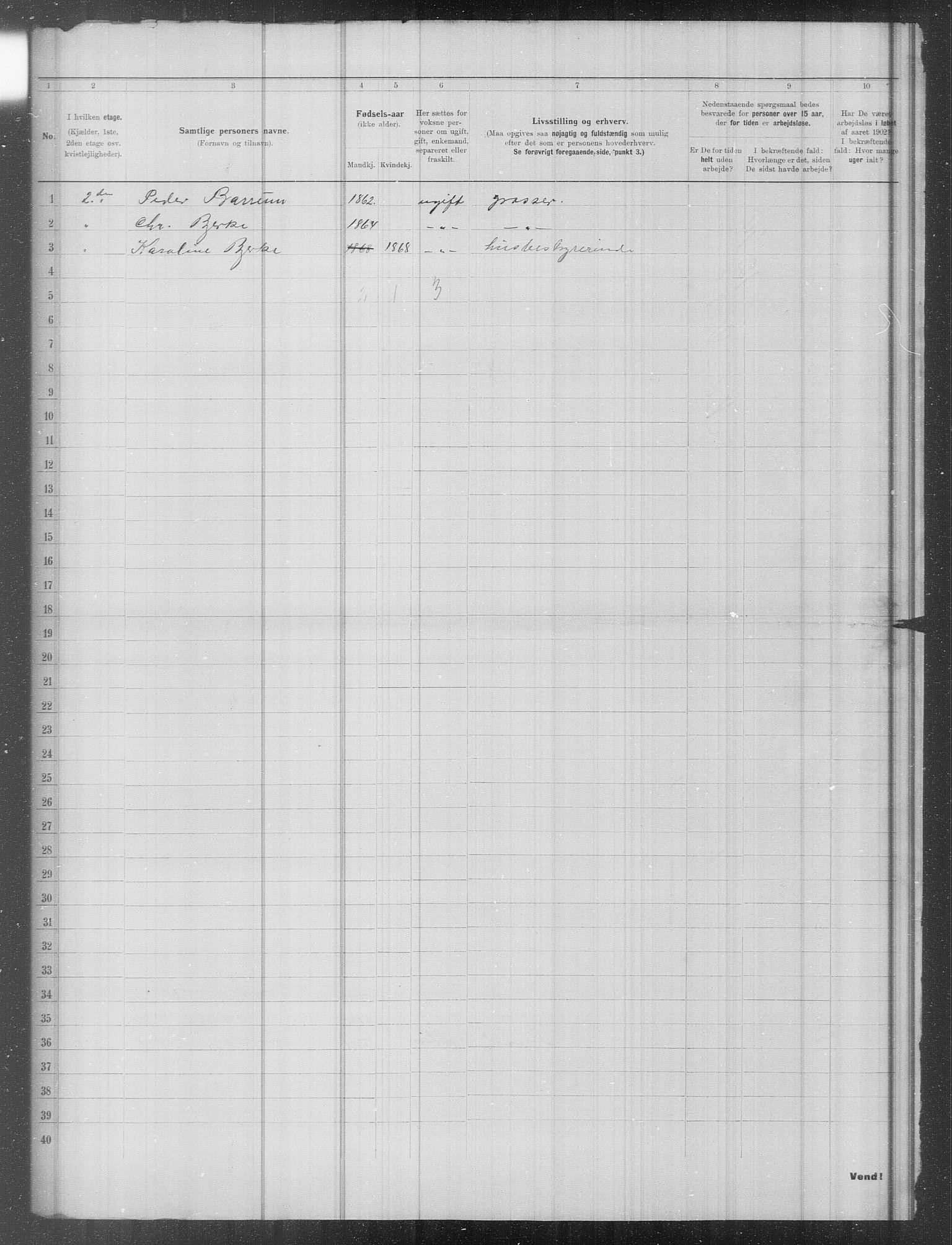 OBA, Municipal Census 1902 for Kristiania, 1902, p. 13216