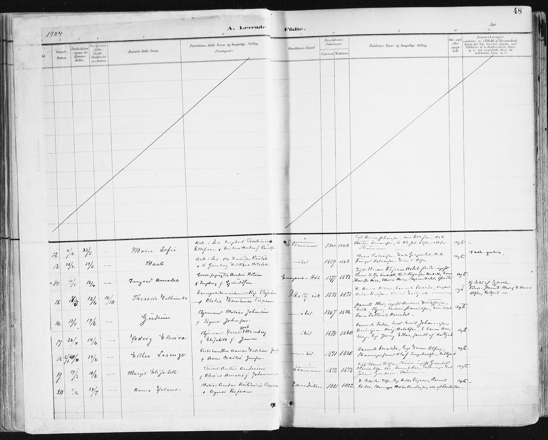 Hisøy sokneprestkontor, AV/SAK-1111-0020/F/Fa/L0004: Parish register (official) no. A 4, 1895-1917, p. 48