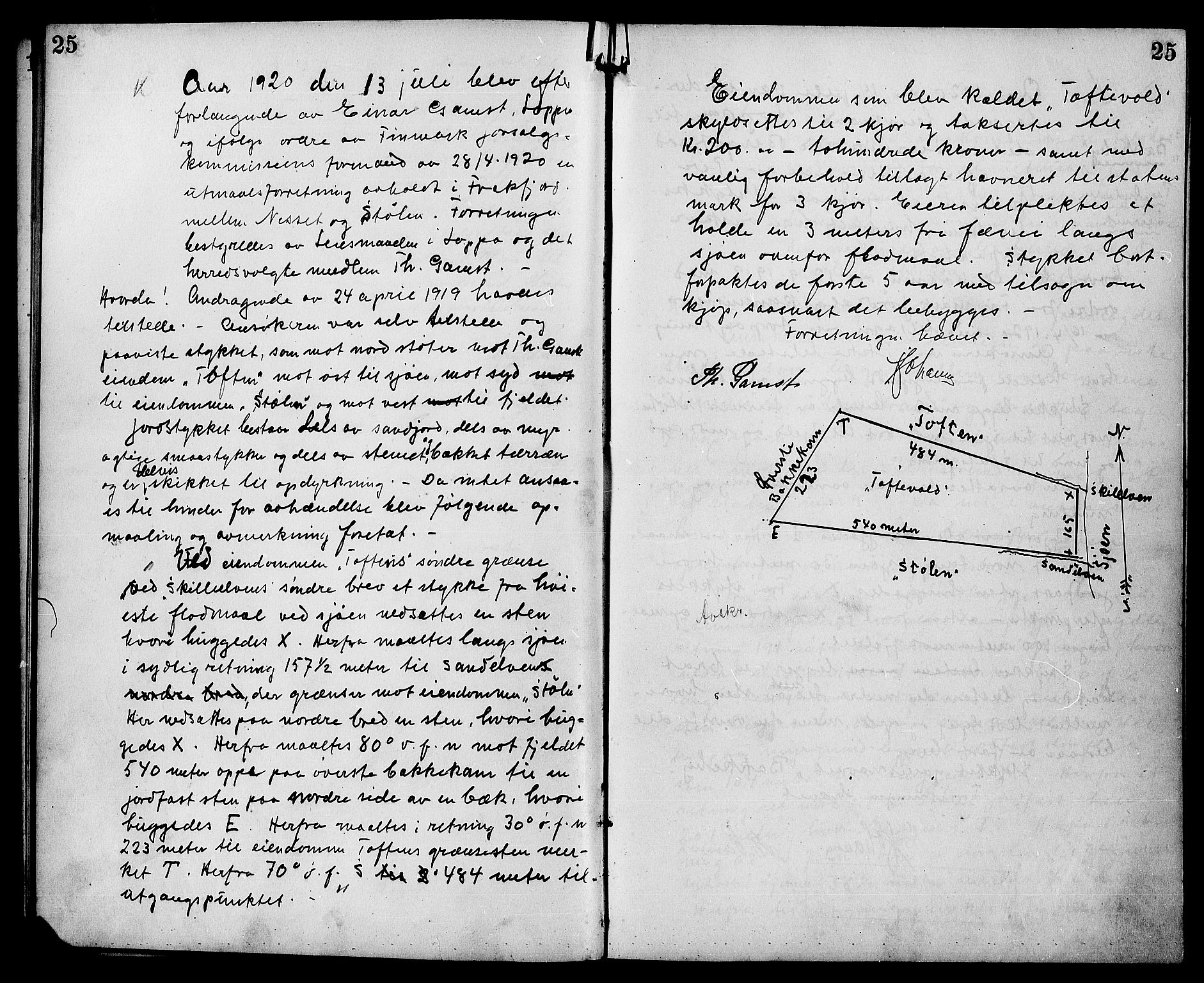 Lensmannen i Loppa (hos Finnmarkseiendommen)*, FIEI/-, 1916-1942, p. 25