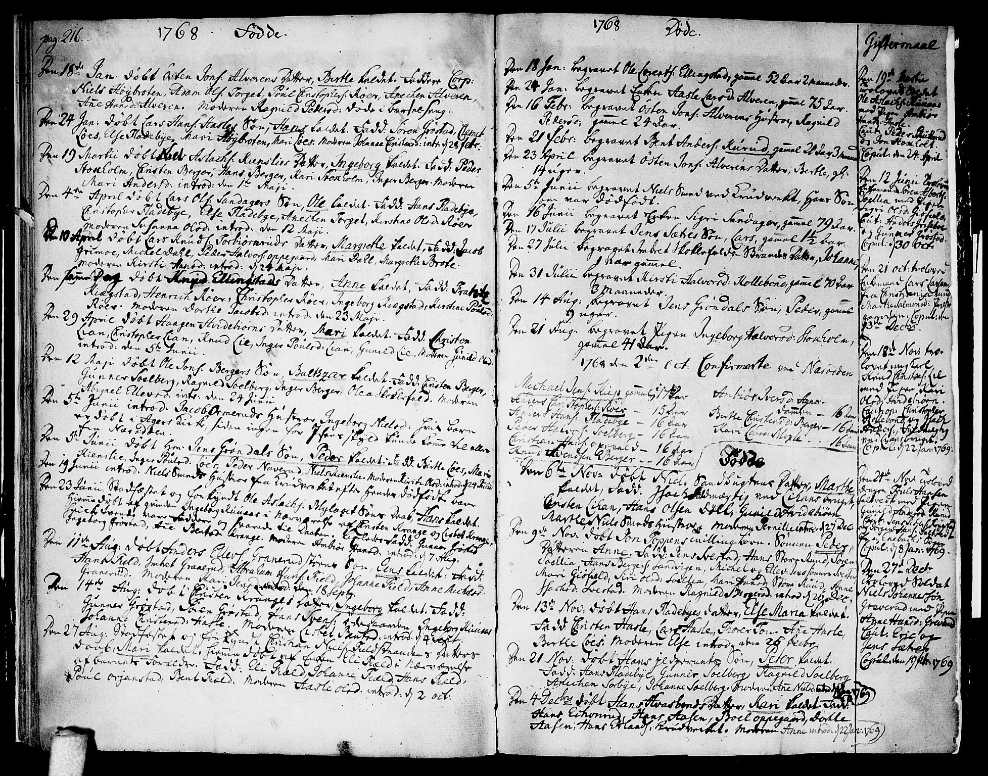 Nesodden prestekontor Kirkebøker, AV/SAO-A-10013/F/Fa/L0002: Parish register (official) no. I 2, 1750-1768, p. 60-61