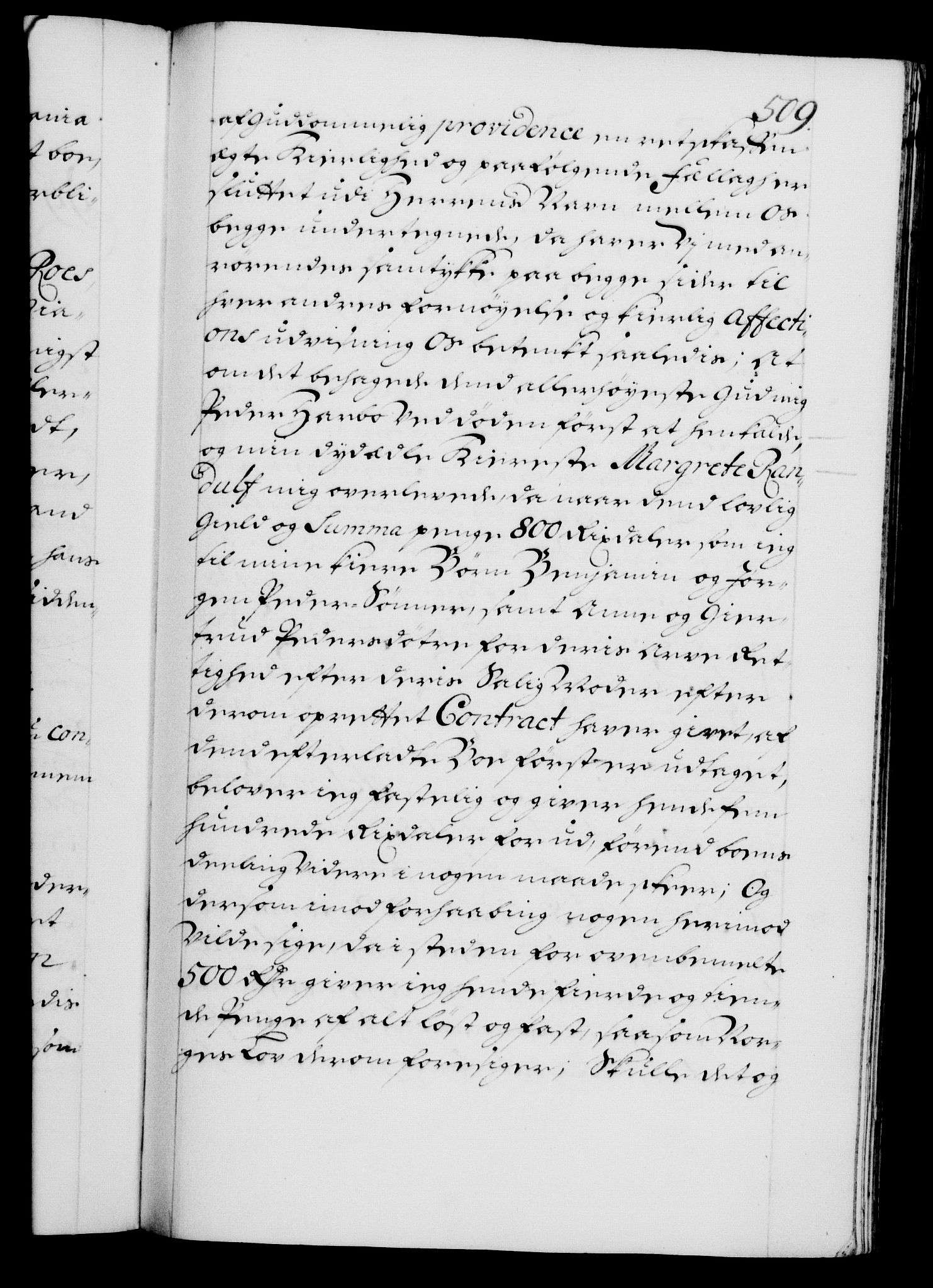 Danske Kanselli 1572-1799, AV/RA-EA-3023/F/Fc/Fca/Fcaa/L0018: Norske registre, 1699-1703, p. 509a