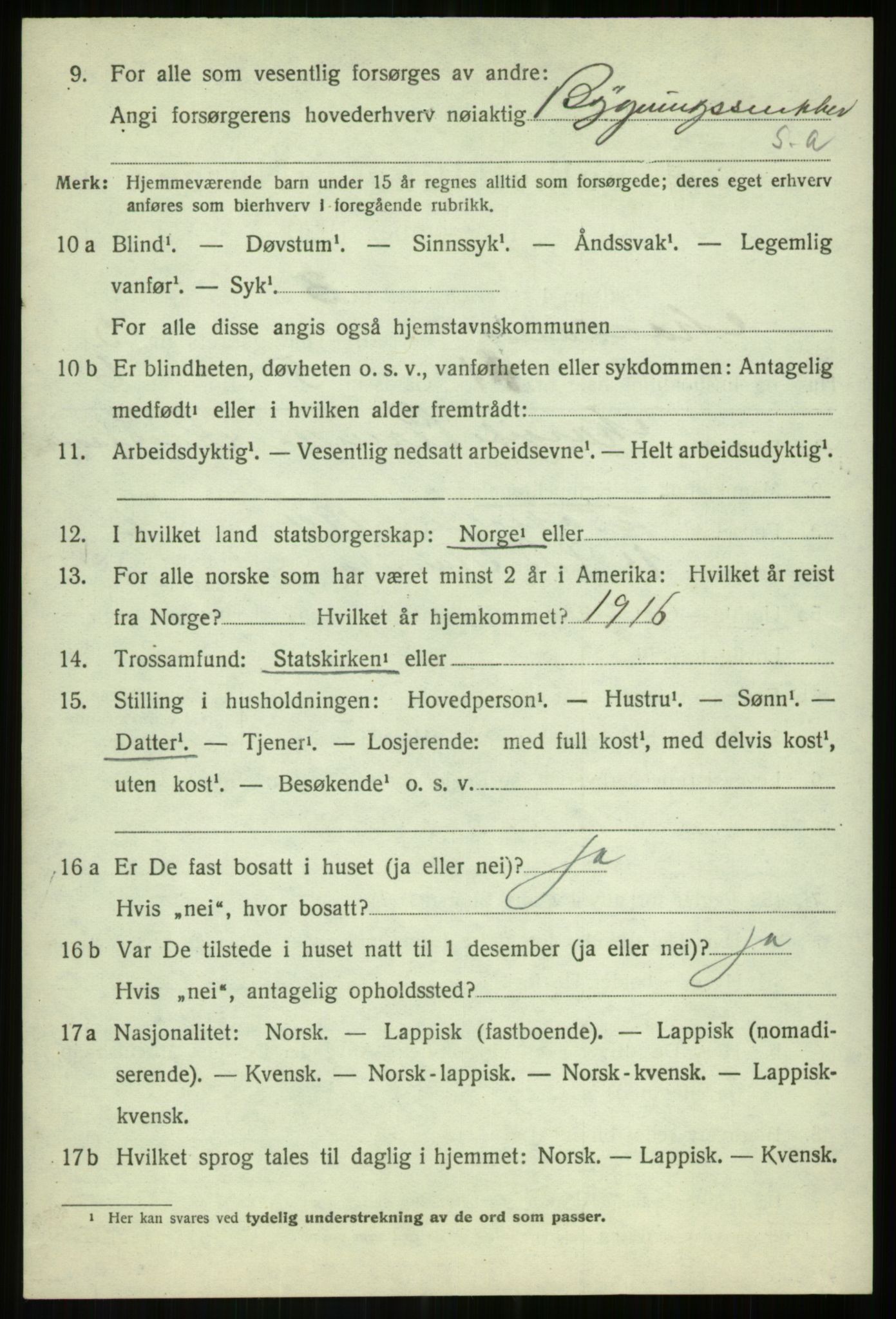 SATØ, 1920 census for Målselv, 1920, p. 2246