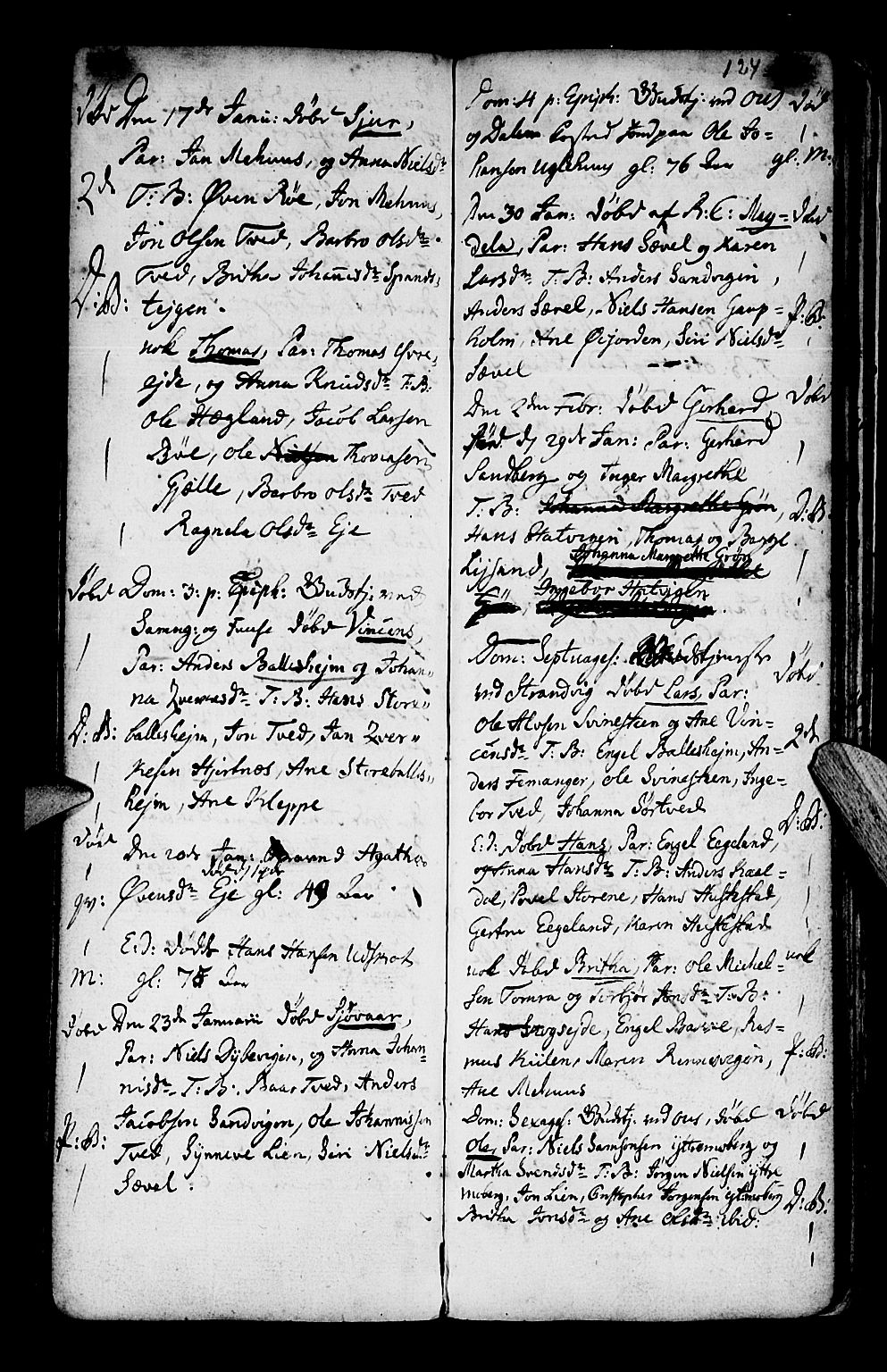 Os sokneprestembete, AV/SAB-A-99929: Parish register (official) no. A 10, 1779-1788, p. 124