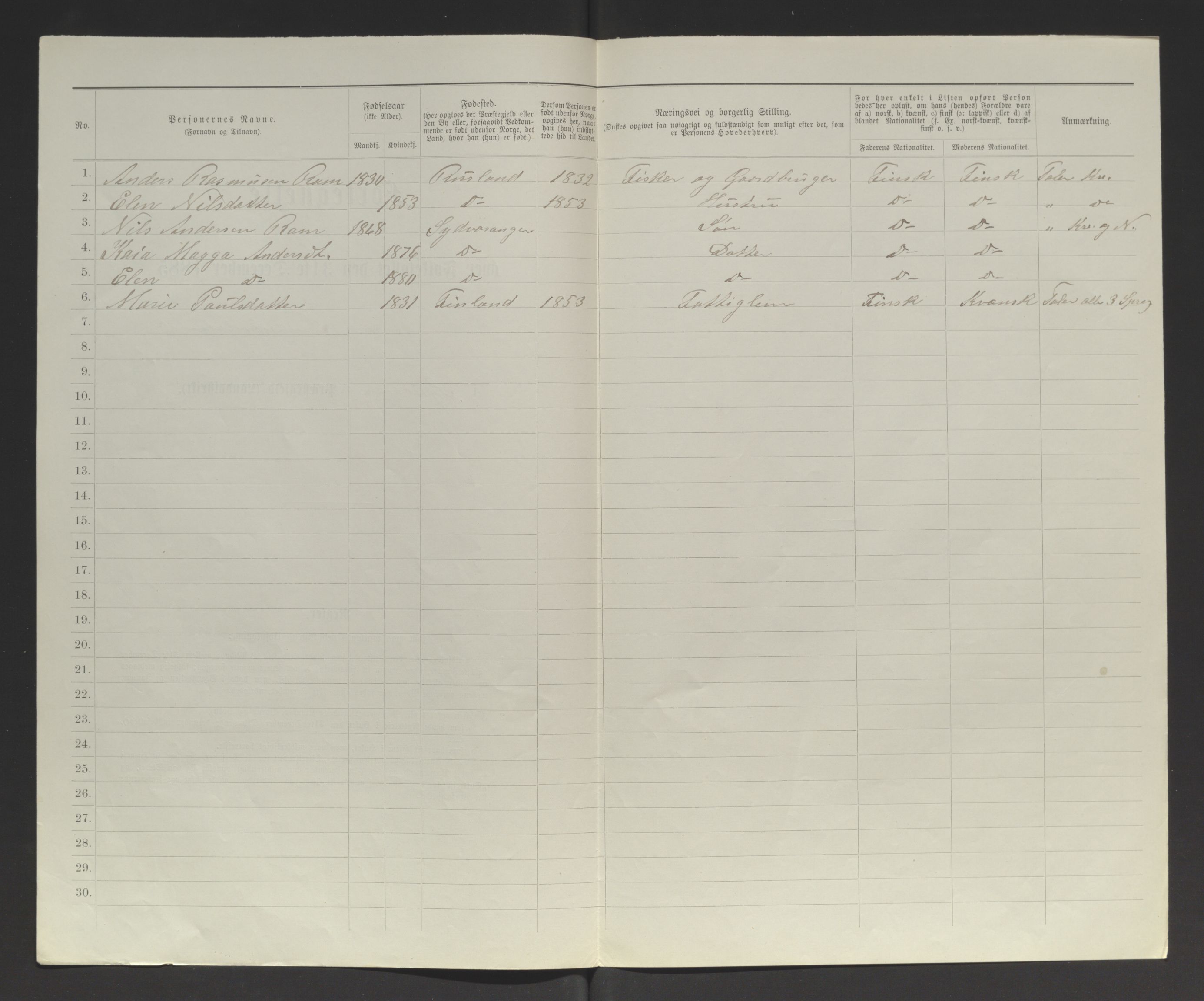 SATØ, 1885 census for 2030 Sør-Varanger, 1885, p. 64b