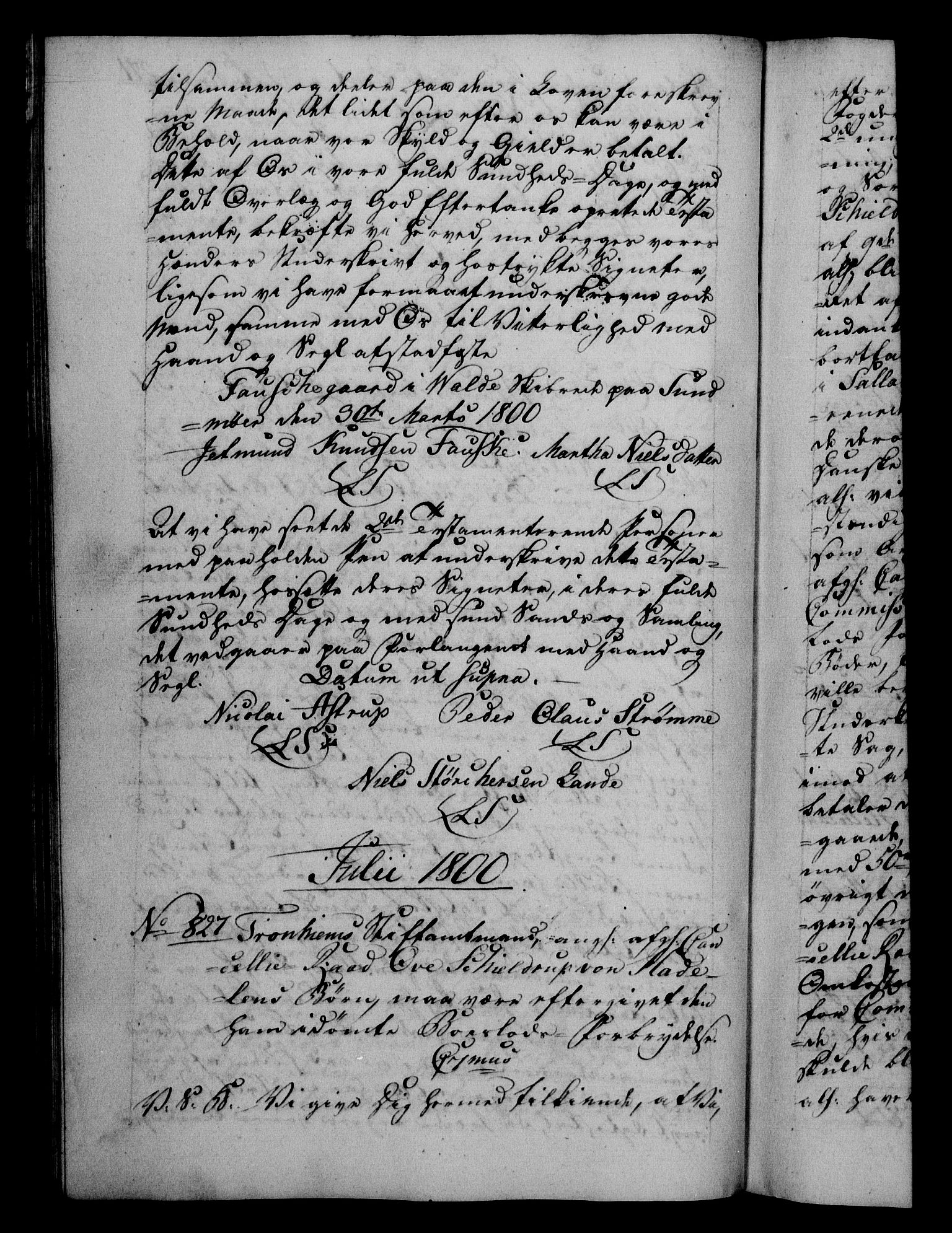 Danske Kanselli 1800-1814, RA/EA-3024/H/Hf/Hfb/Hfba/L0001: Registranter, 1800-1801, p. 271b