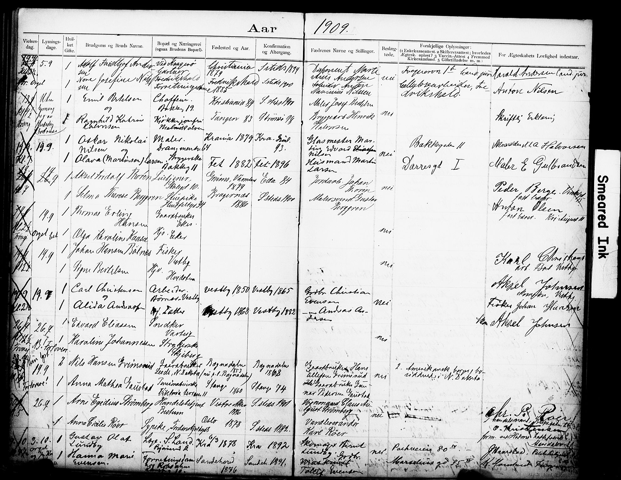 Johannes prestekontor Kirkebøker, SAO/A-10852/H/Ha/L0004: Banns register no. 4, 1900-1912