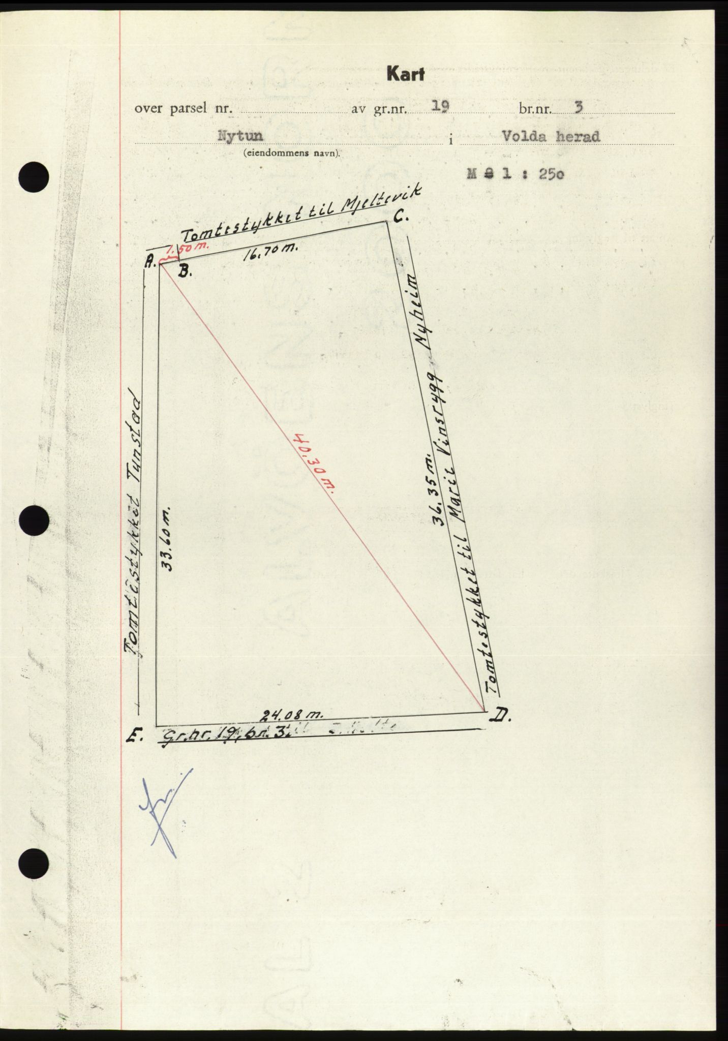 Søre Sunnmøre sorenskriveri, AV/SAT-A-4122/1/2/2C/L0081: Mortgage book no. 7A, 1947-1948, Diary no: : 1745/1947