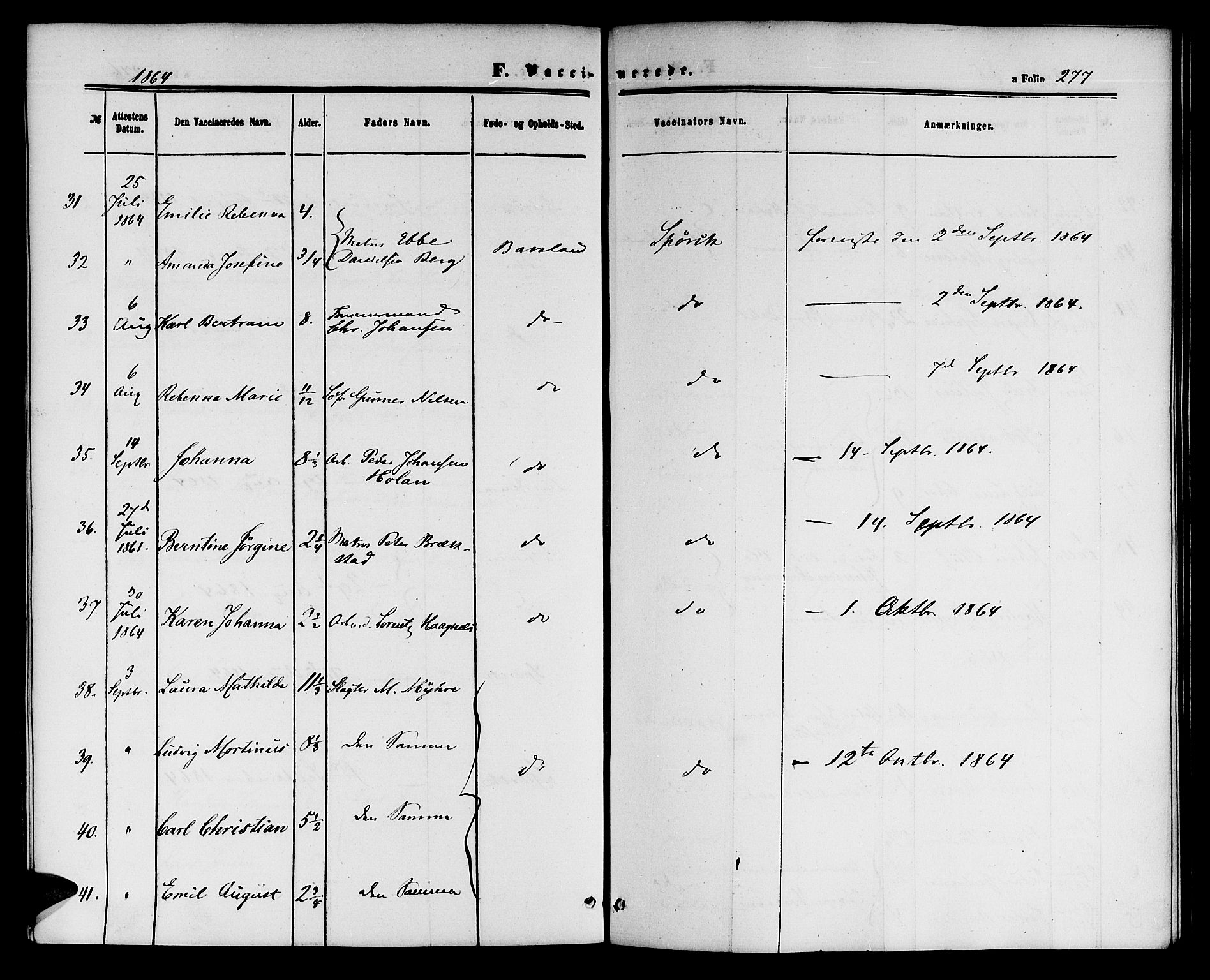 Ministerialprotokoller, klokkerbøker og fødselsregistre - Sør-Trøndelag, SAT/A-1456/604/L0185: Parish register (official) no. 604A06, 1861-1865, p. 277