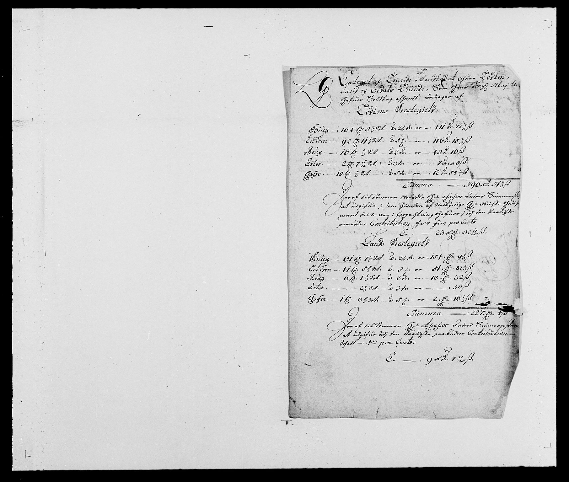 Rentekammeret inntil 1814, Reviderte regnskaper, Fogderegnskap, AV/RA-EA-4092/R18/L1284: Fogderegnskap Hadeland, Toten og Valdres, 1685, p. 184