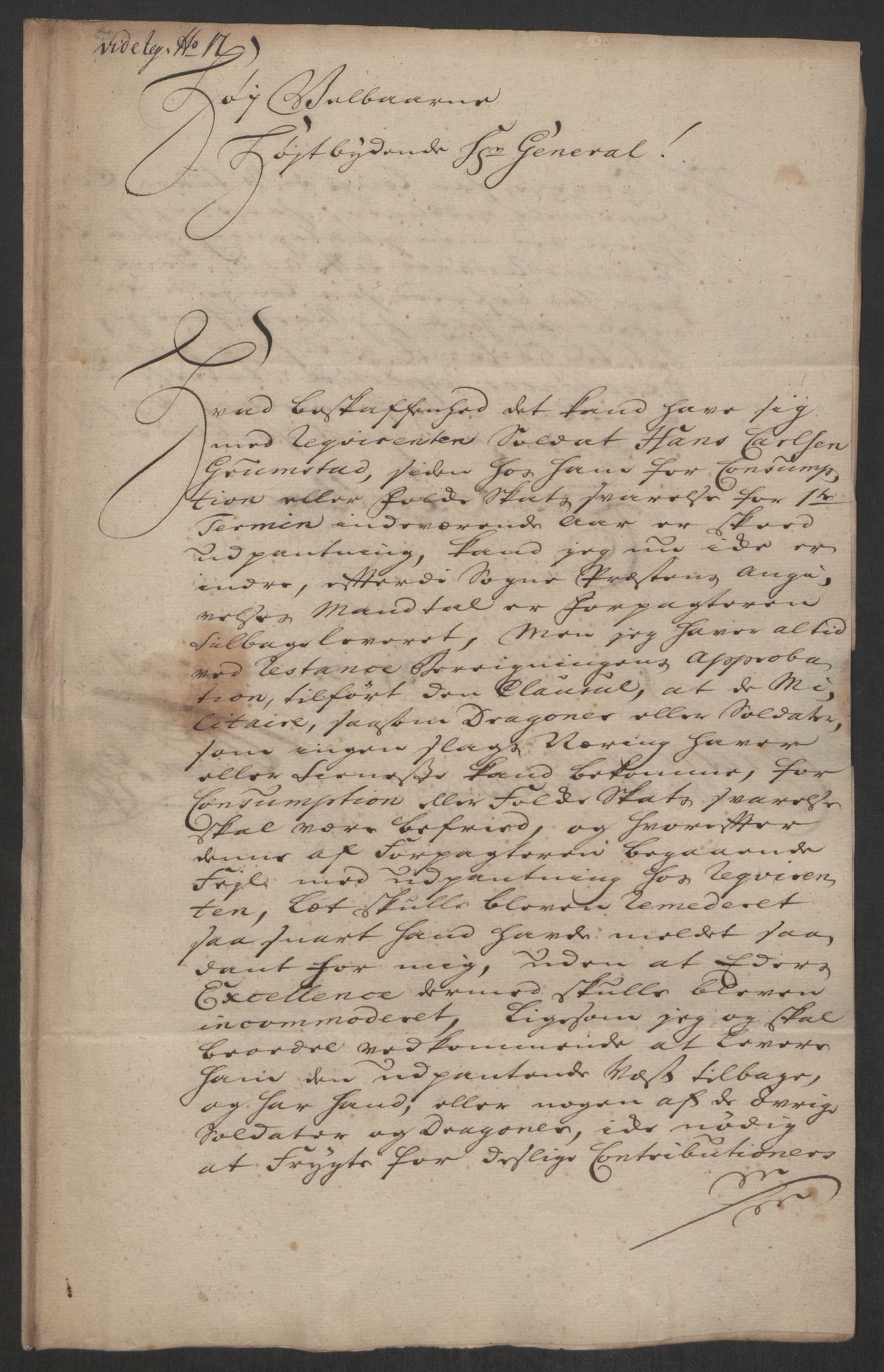 Kommanderende general (KG I) med Det norske krigsdirektorium, AV/RA-EA-5419/D/L0062: Stattholderens, stiftamtmenns og amtmenns brev, 1741-1745, p. 206