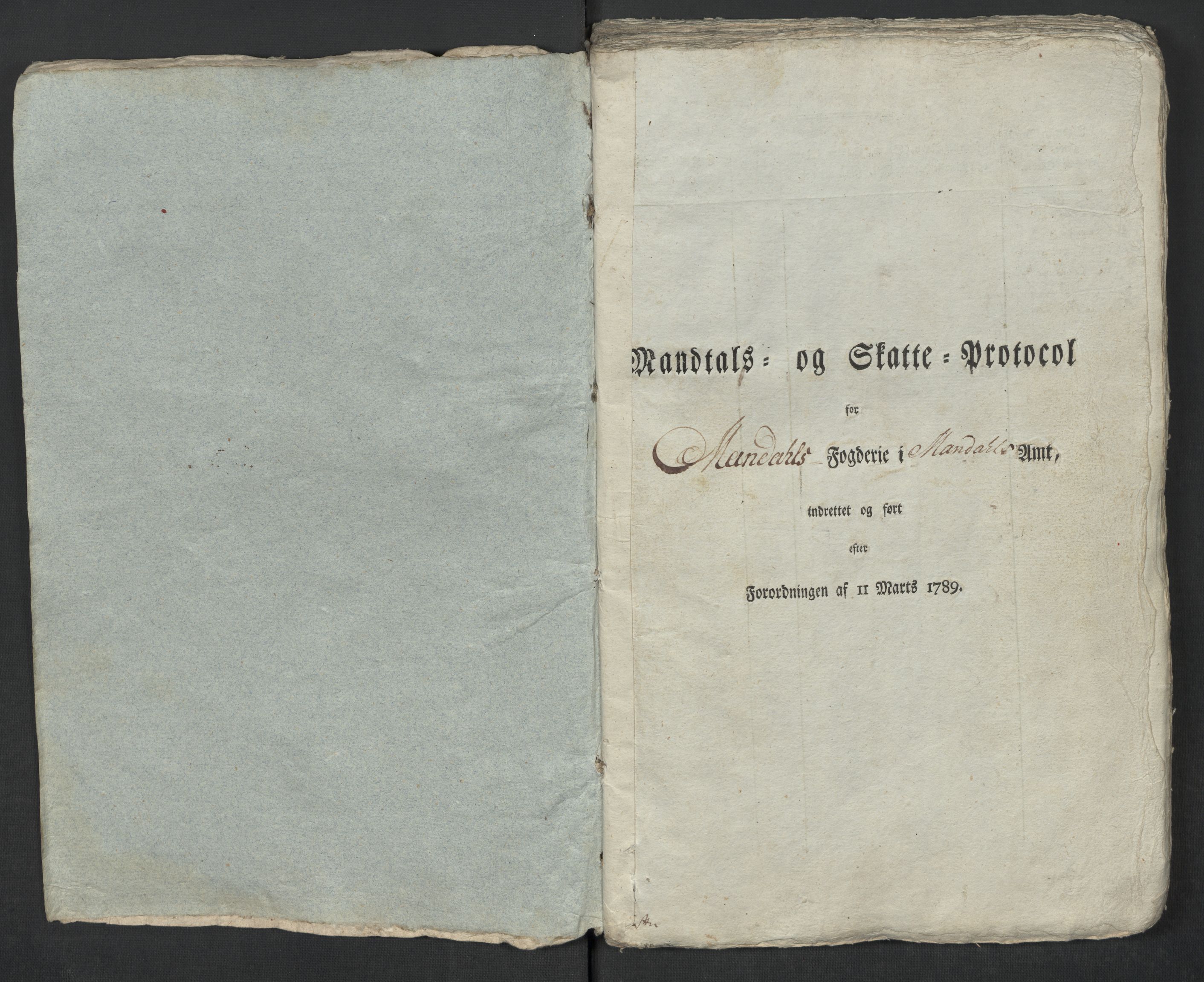 Rentekammeret inntil 1814, Reviderte regnskaper, Mindre regnskaper, AV/RA-EA-4068/Rf/Rfe/L0023: Mandal fogderi, 1789, p. 62