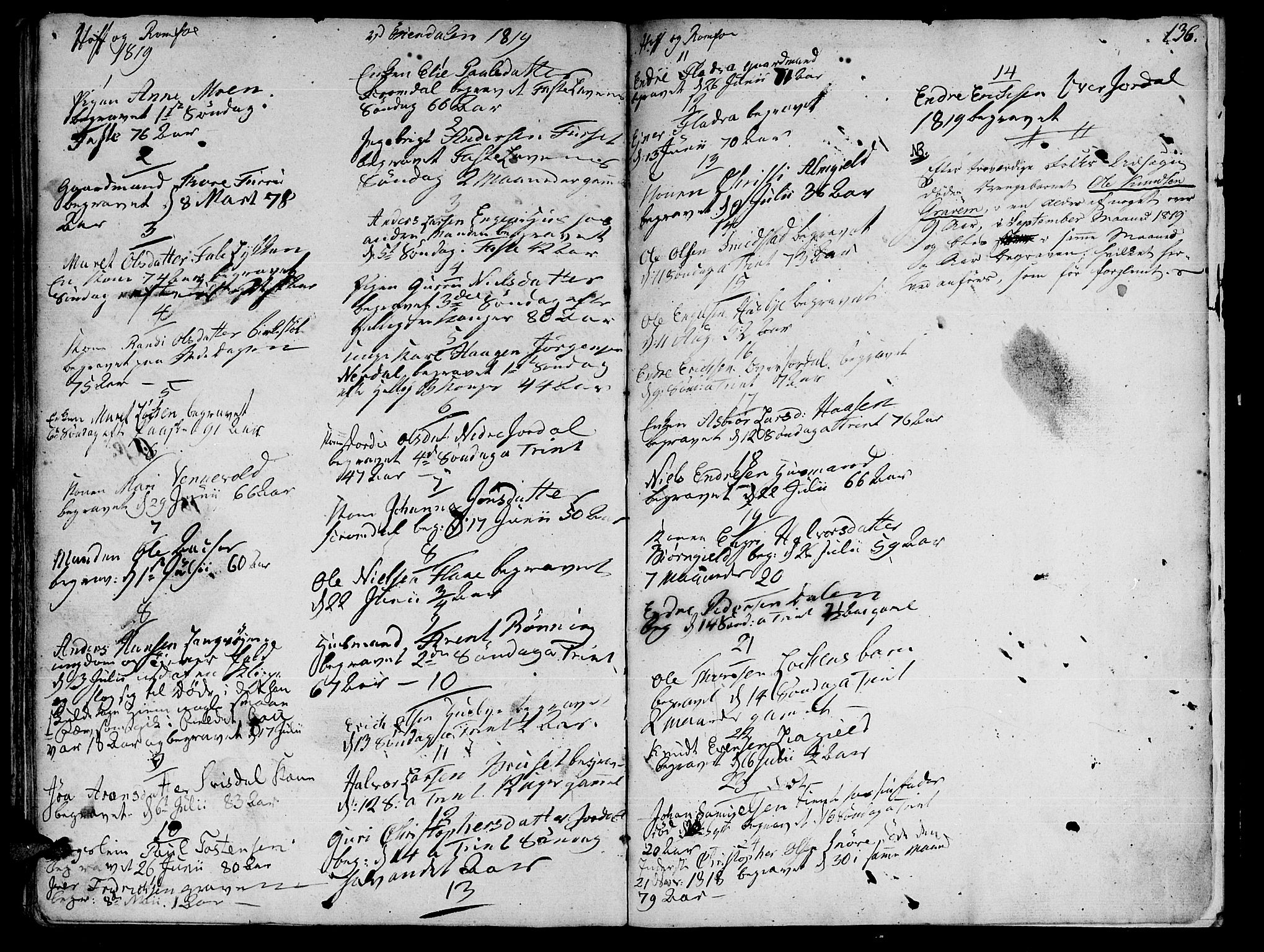 Ministerialprotokoller, klokkerbøker og fødselsregistre - Møre og Romsdal, SAT/A-1454/590/L1008: Parish register (official) no. 590A02, 1794-1820, p. 136