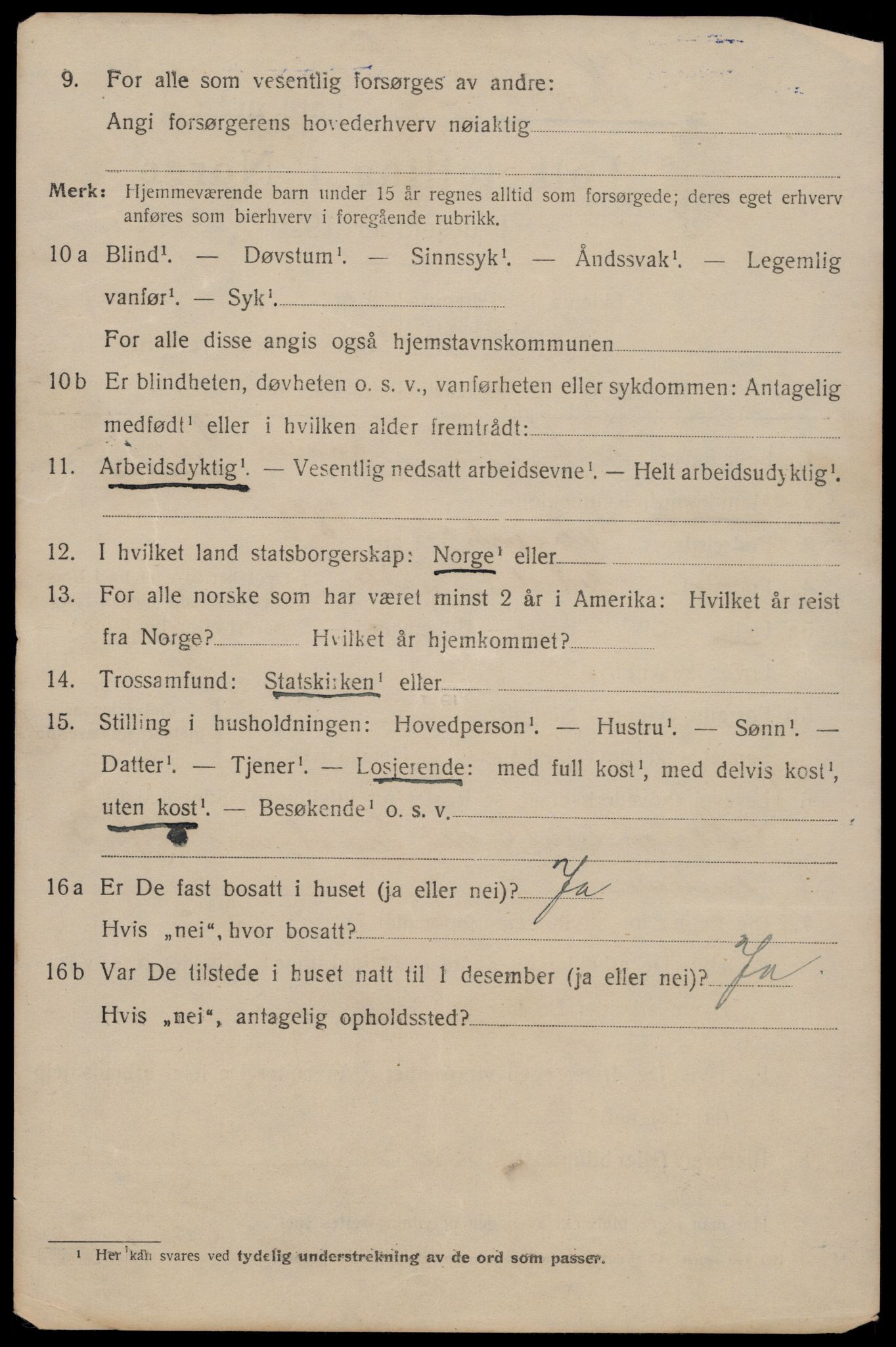 SAT, 1920 census for Trondheim, 1920, p. 84535