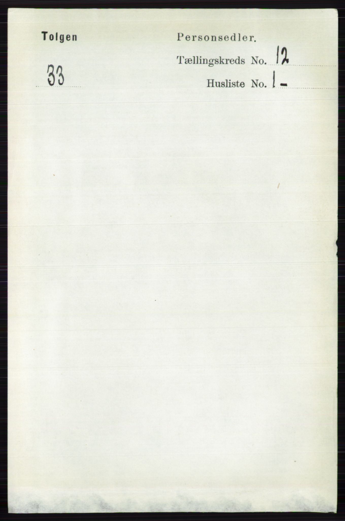 RA, 1891 census for 0436 Tolga, 1891, p. 3678
