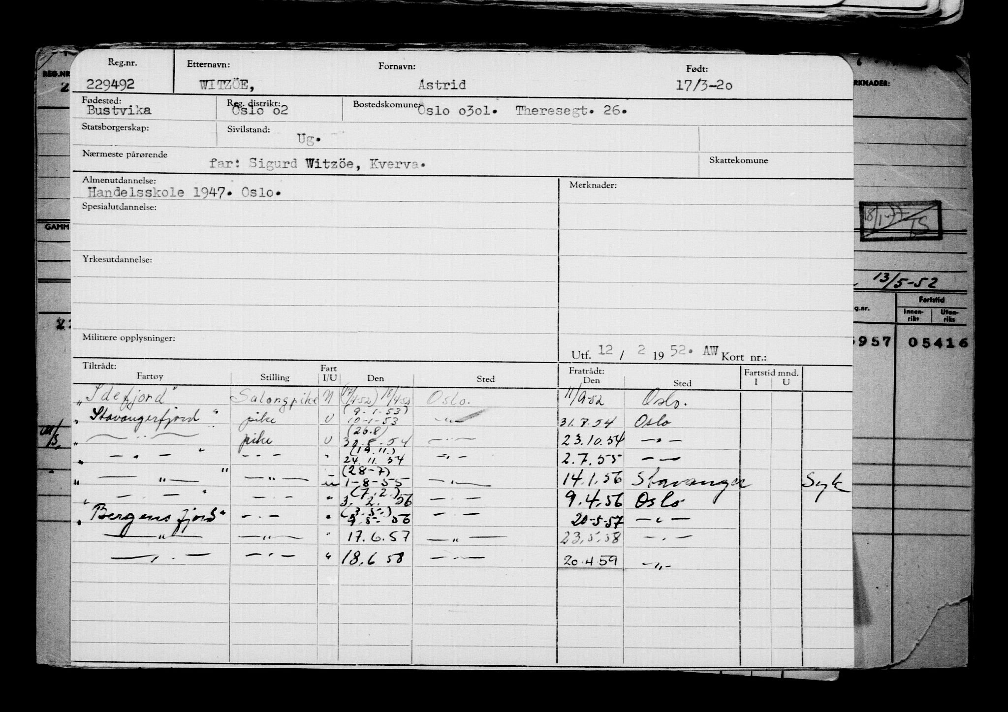 Direktoratet for sjømenn, AV/RA-S-3545/G/Gb/L0178: Hovedkort, 1920, p. 377