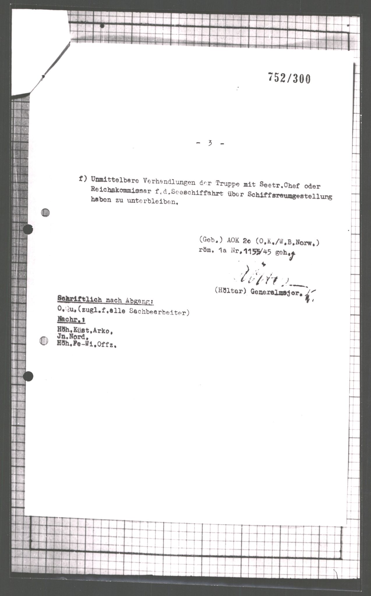 Forsvarets Overkommando. 2 kontor. Arkiv 11.4. Spredte tyske arkivsaker, AV/RA-RAFA-7031/D/Dar/Dara/L0007: Krigsdagbøker for 20. Gebirgs-Armee-Oberkommando (AOK 20), 1945, p. 501