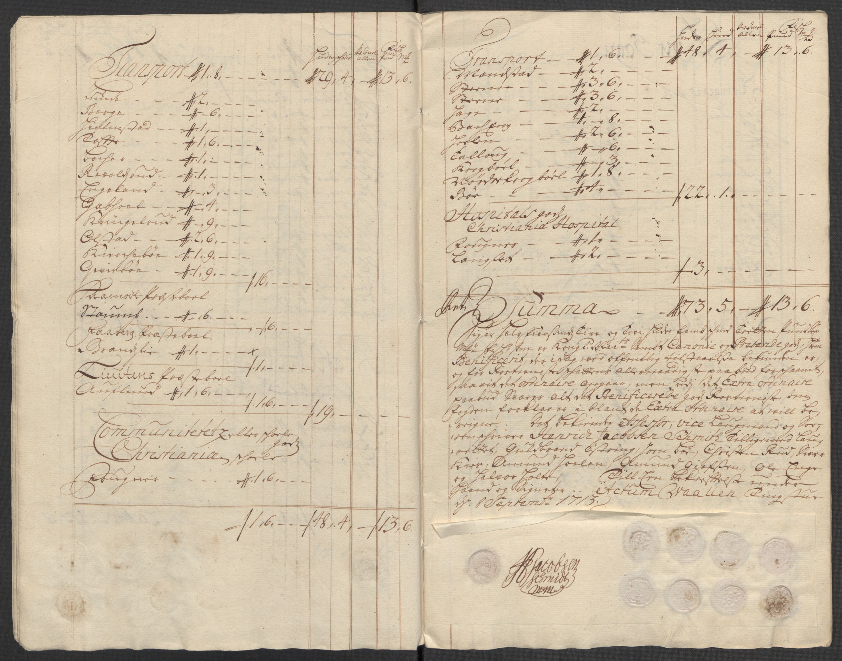 Rentekammeret inntil 1814, Reviderte regnskaper, Fogderegnskap, AV/RA-EA-4092/R17/L1182: Fogderegnskap Gudbrandsdal, 1713, p. 289