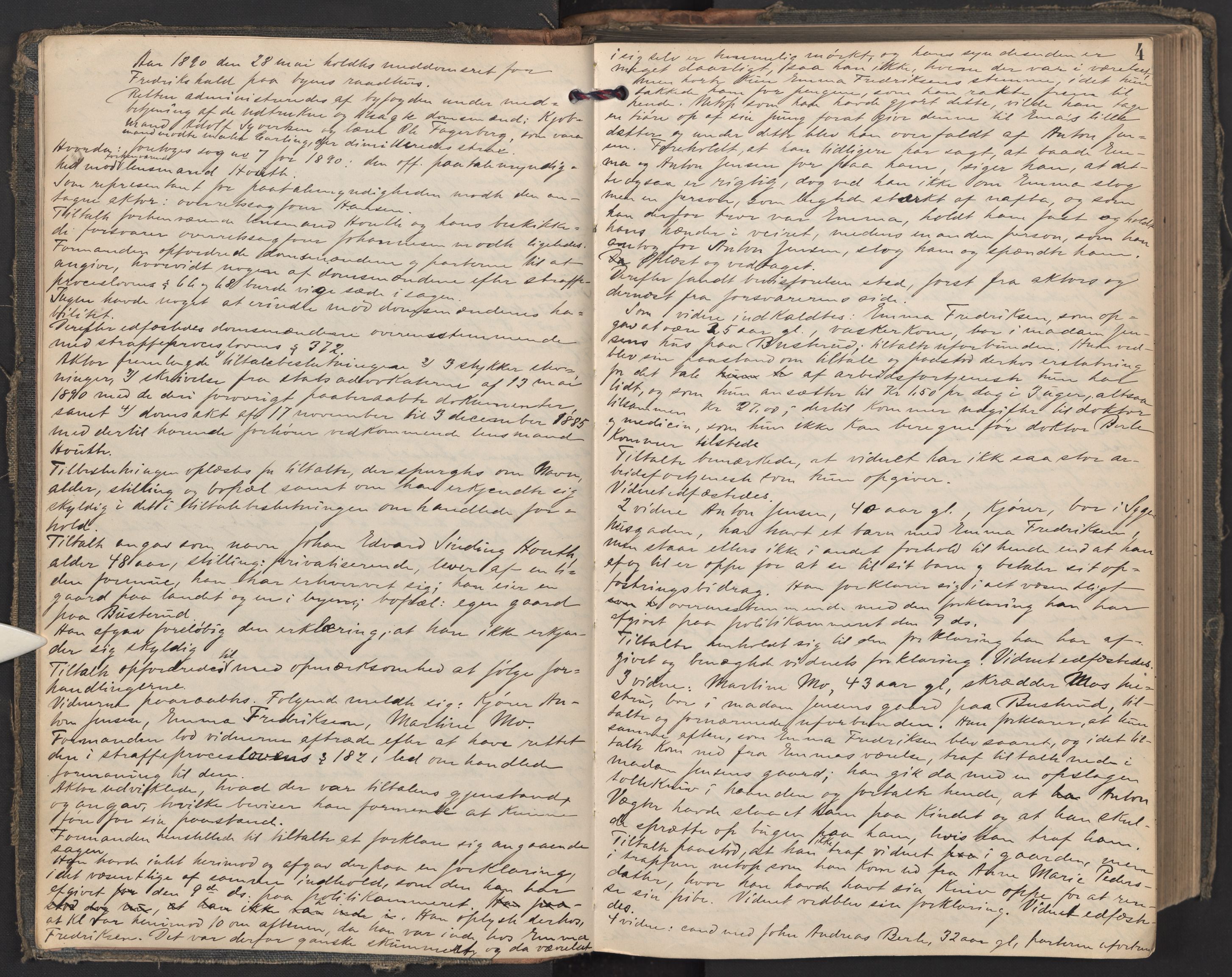 Halden byfogd, AV/SAO-A-10865/F/Fc/Fca/L0004: Ekstrarettsprotokoll, 1903-1914, p. 4