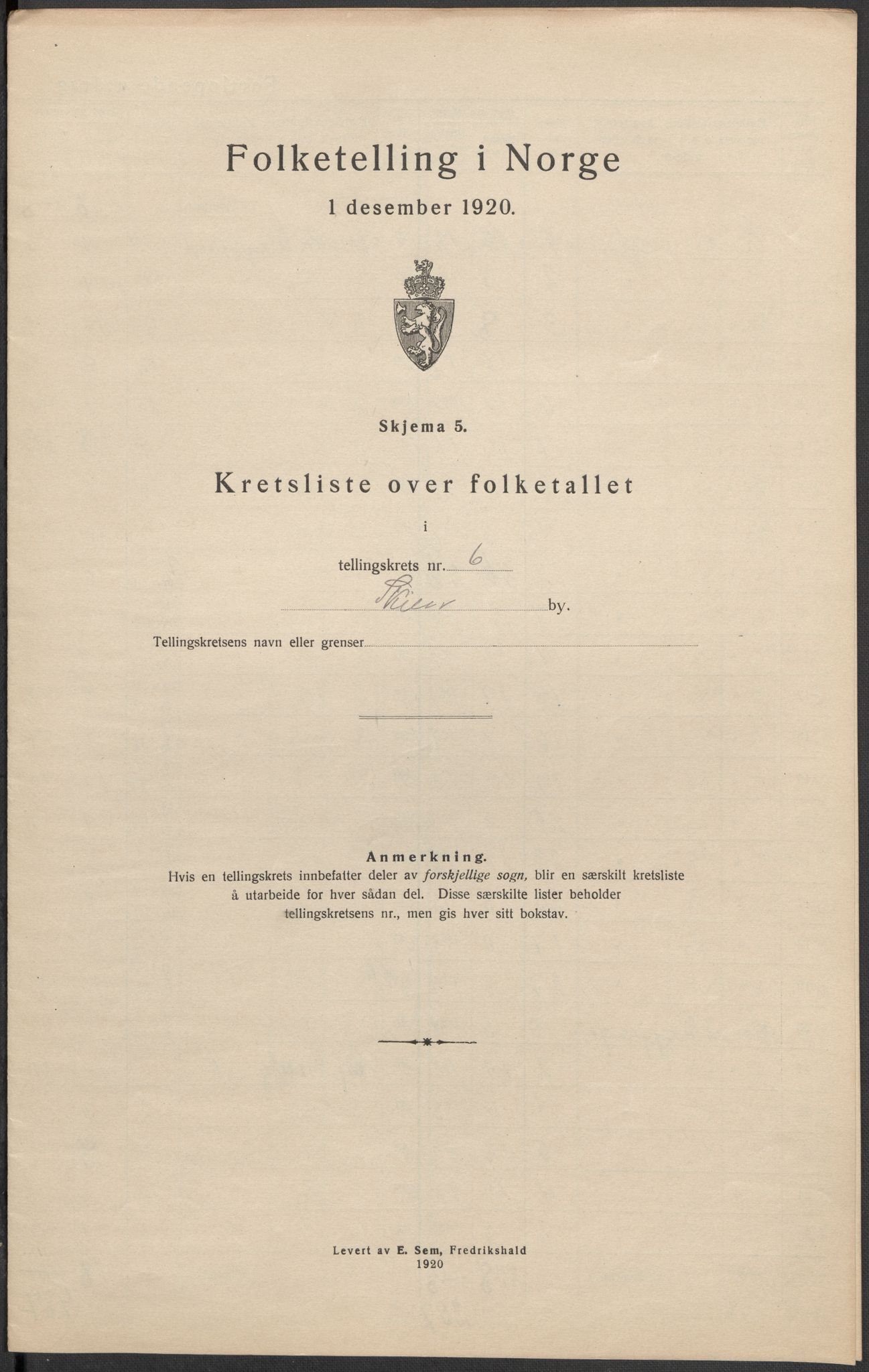 SAKO, 1920 census for Skien, 1920, p. 31