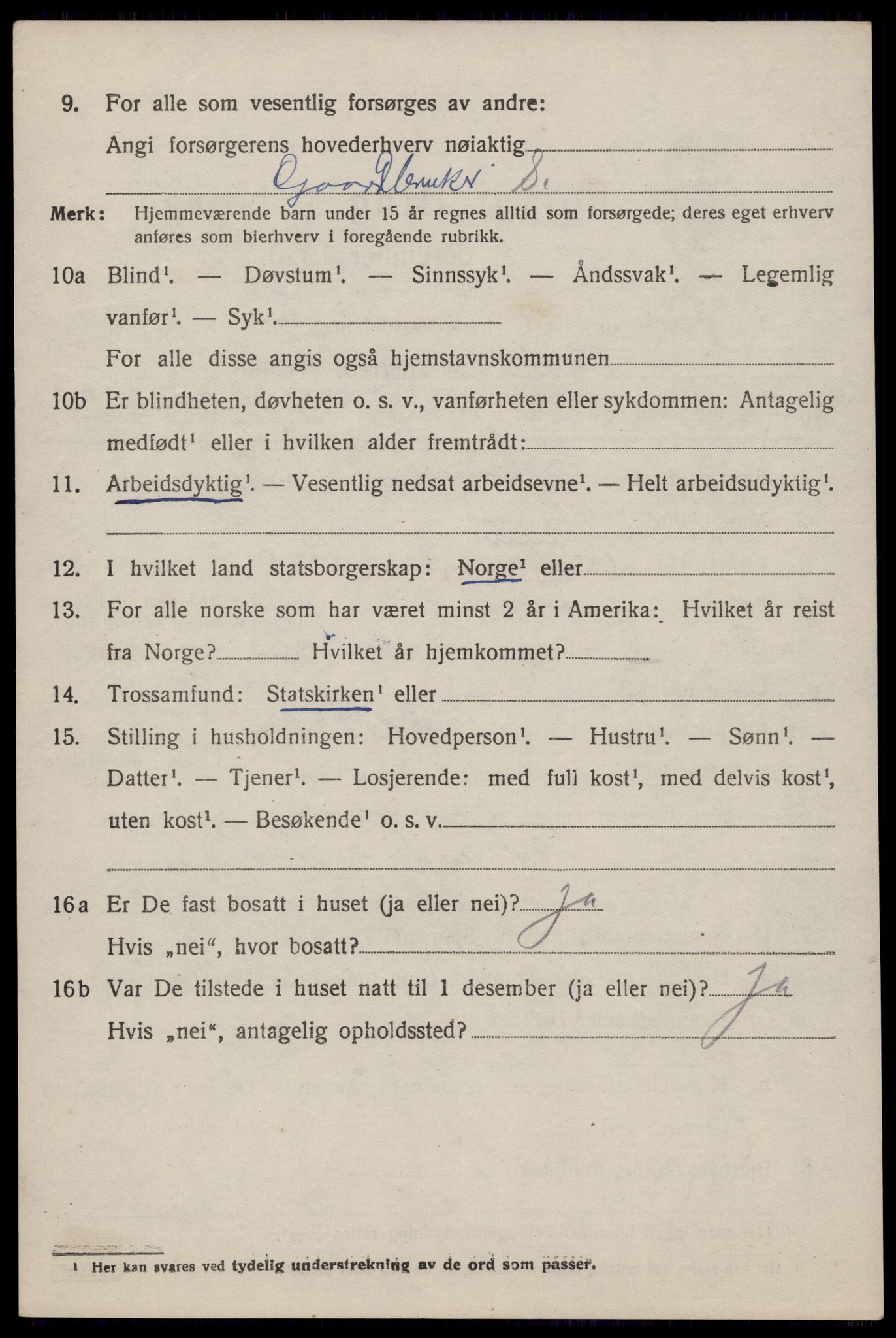 SAST, 1920 census for Høle, 1920, p. 2022