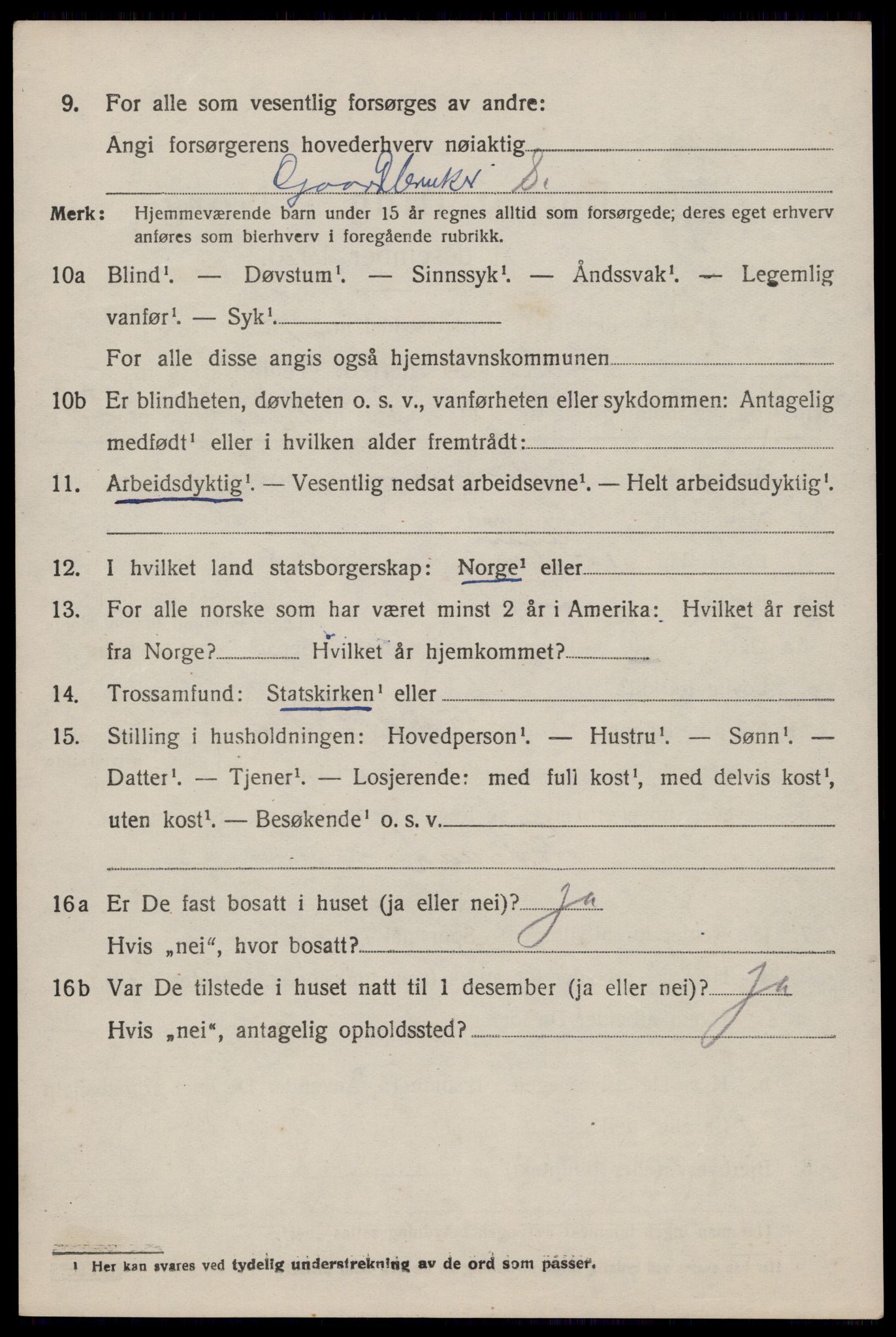 SAST, 1920 census for Høle, 1920, p. 2022