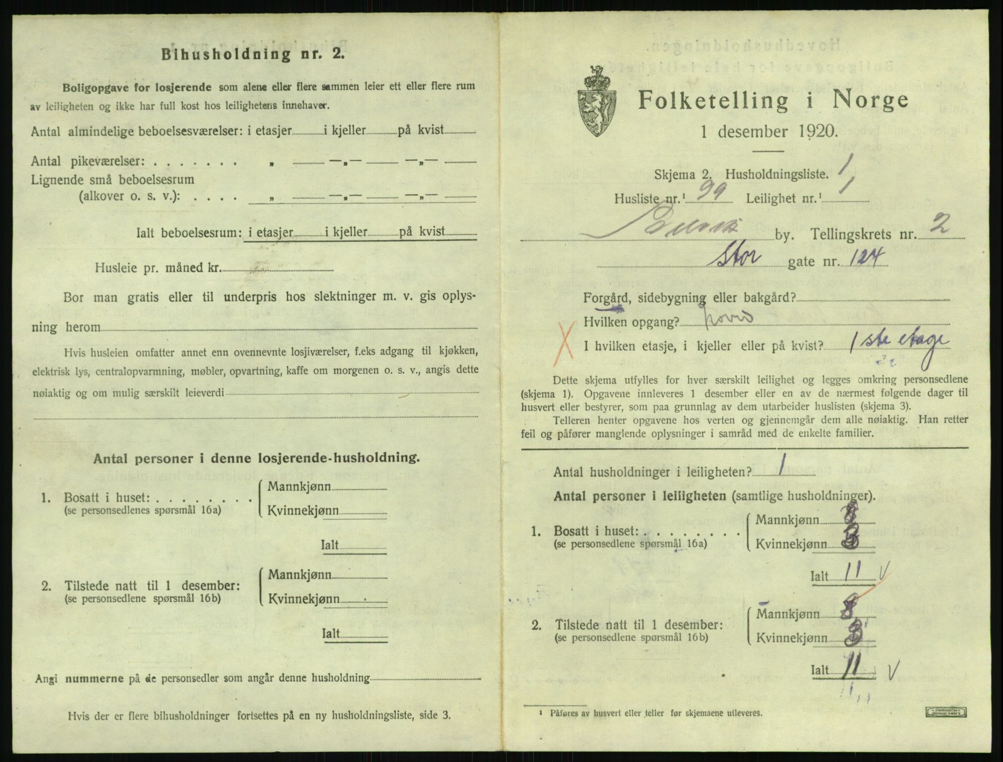 SAKO, 1920 census for Svelvik, 1920, p. 1121