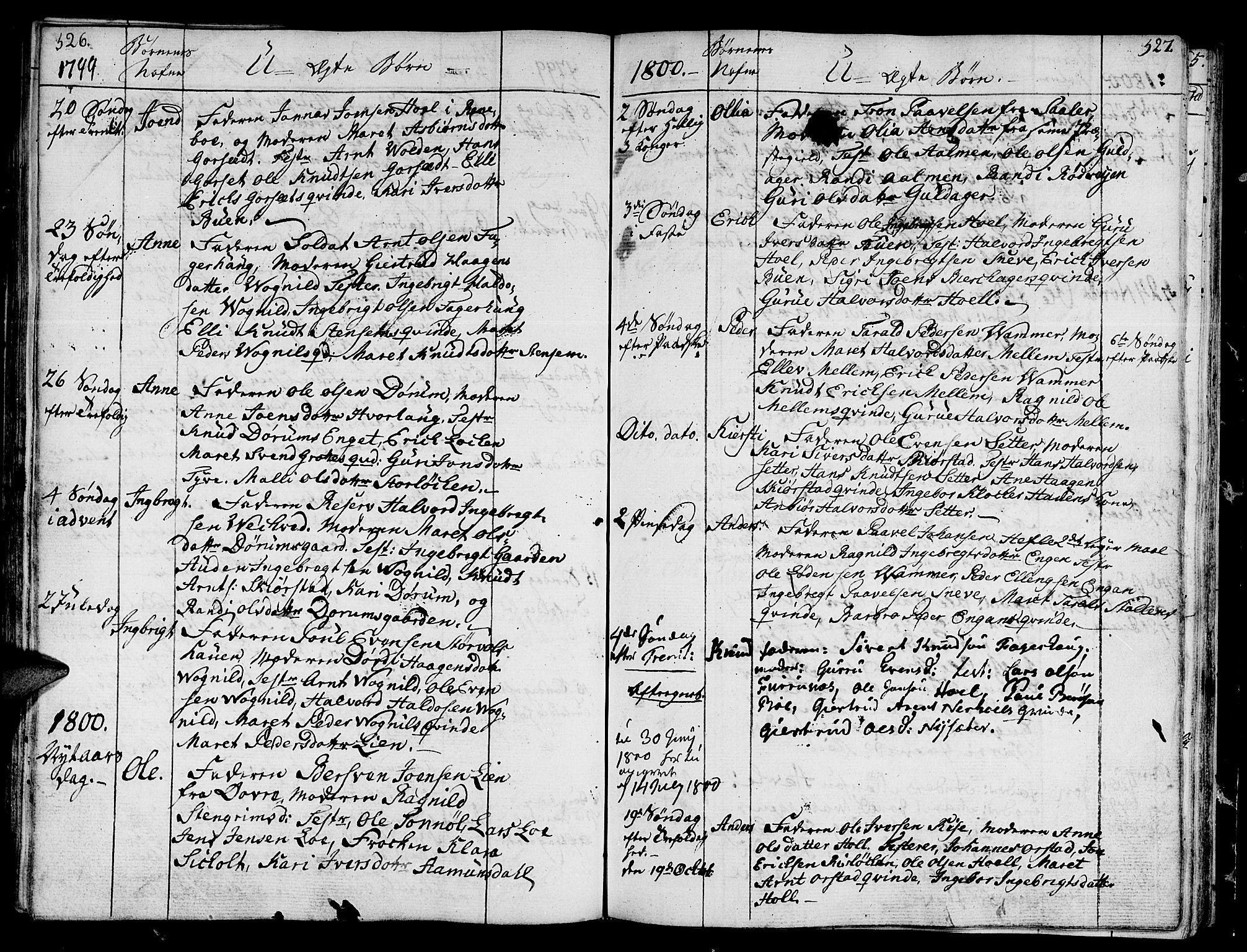 Ministerialprotokoller, klokkerbøker og fødselsregistre - Sør-Trøndelag, SAT/A-1456/678/L0893: Parish register (official) no. 678A03, 1792-1805, p. 526-527