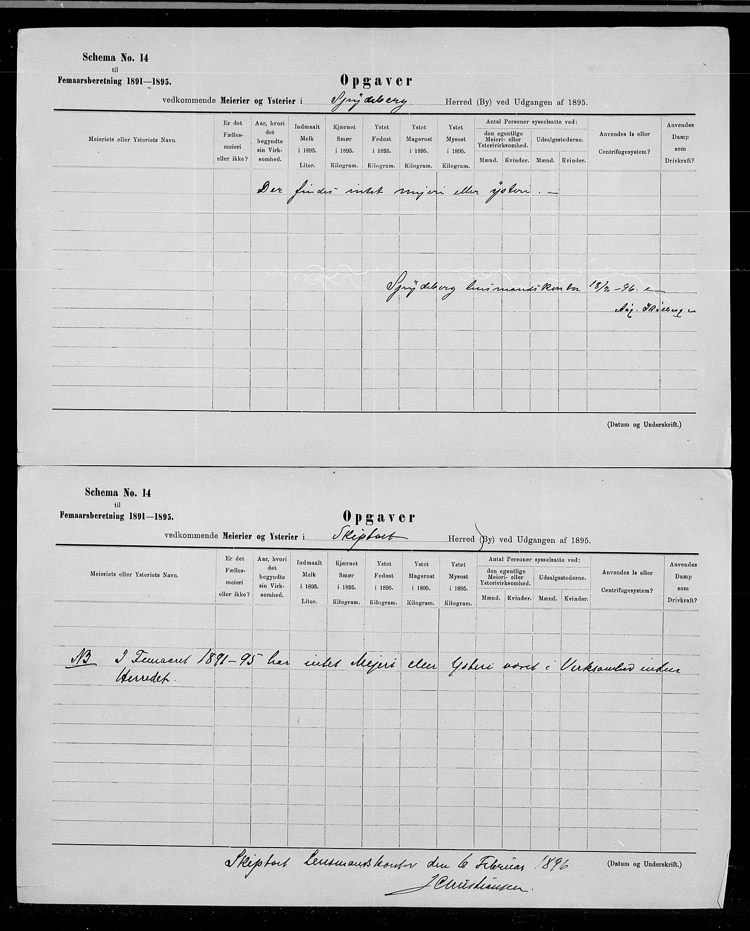 Statistisk sentralbyrå, Næringsøkonomiske emner, Generelt - Amtmennenes femårsberetninger, RA/S-2233/F/Fa/L0086: --, 1895, p. 319