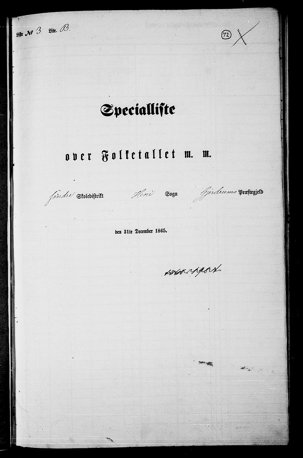 RA, 1865 census for Gjerdrum, 1865, p. 55