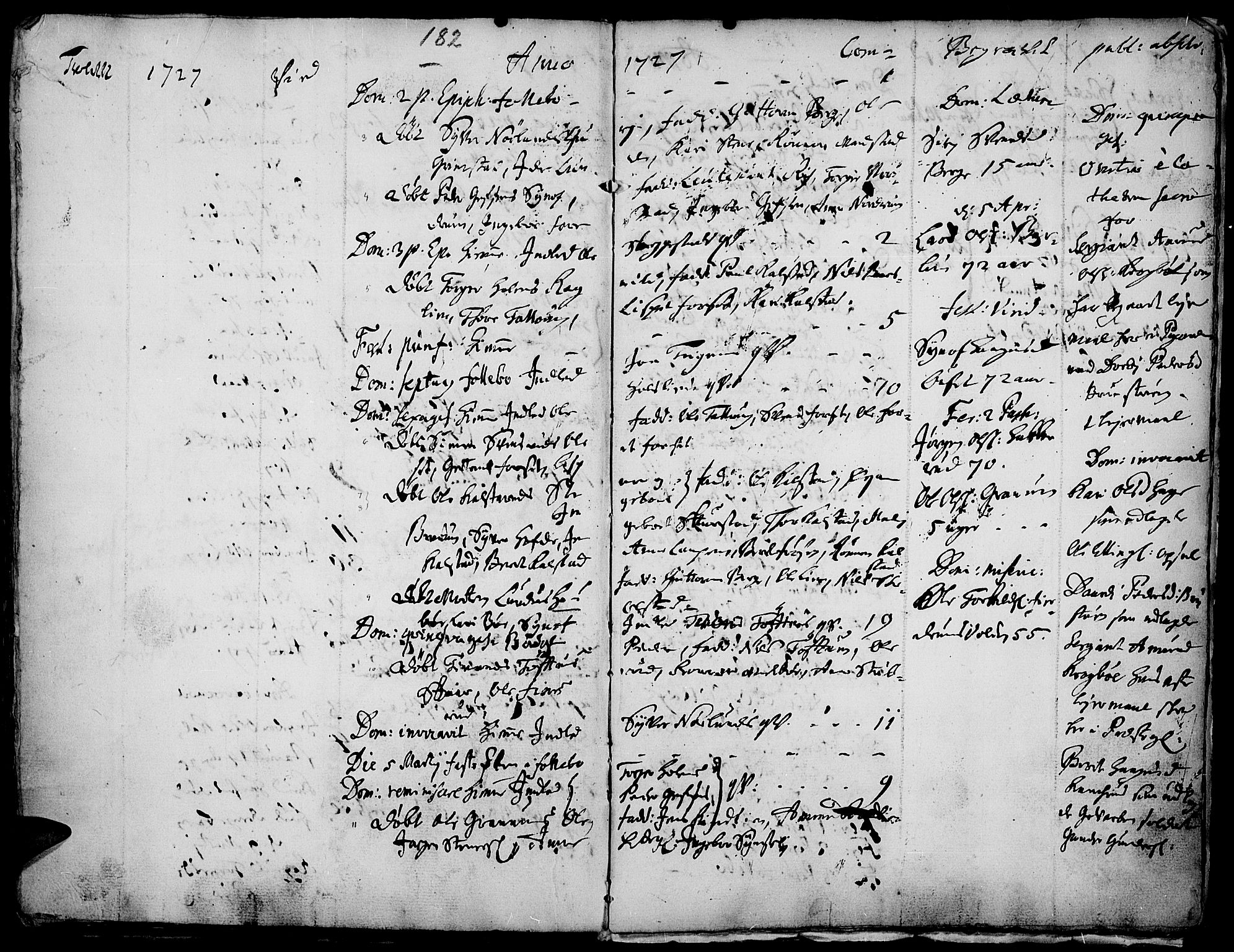 Gausdal prestekontor, AV/SAH-PREST-090/H/Ha/Haa/L0001: Parish register (official) no. 1, 1693-1728, p. 182