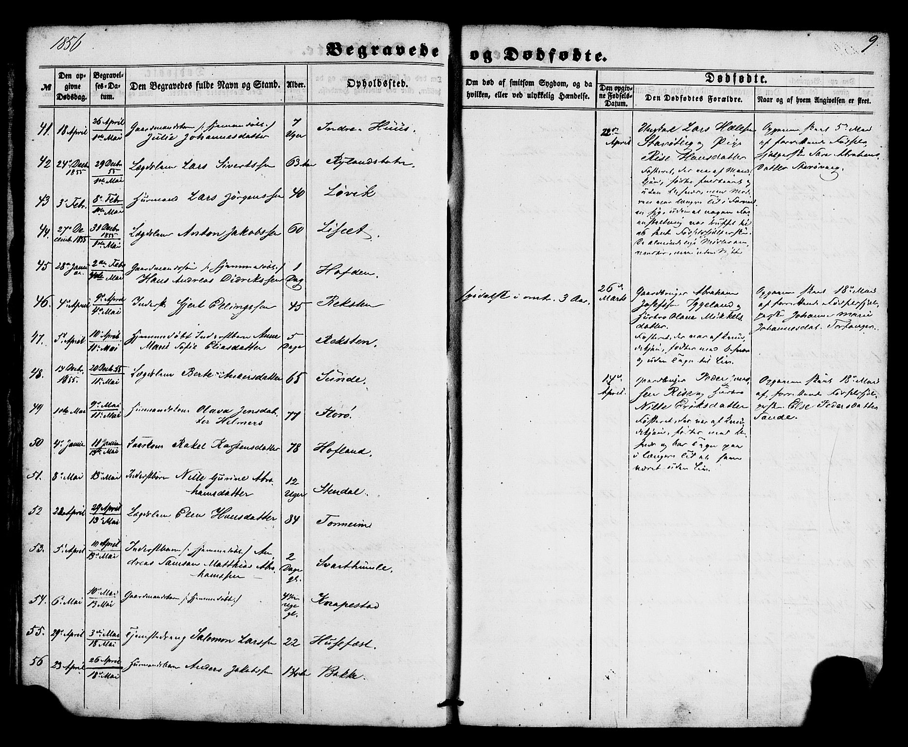 Kinn sokneprestembete, AV/SAB-A-80801/H/Haa/Haaa/L0012: Parish register (official) no. A 12, 1855-1869, p. 9