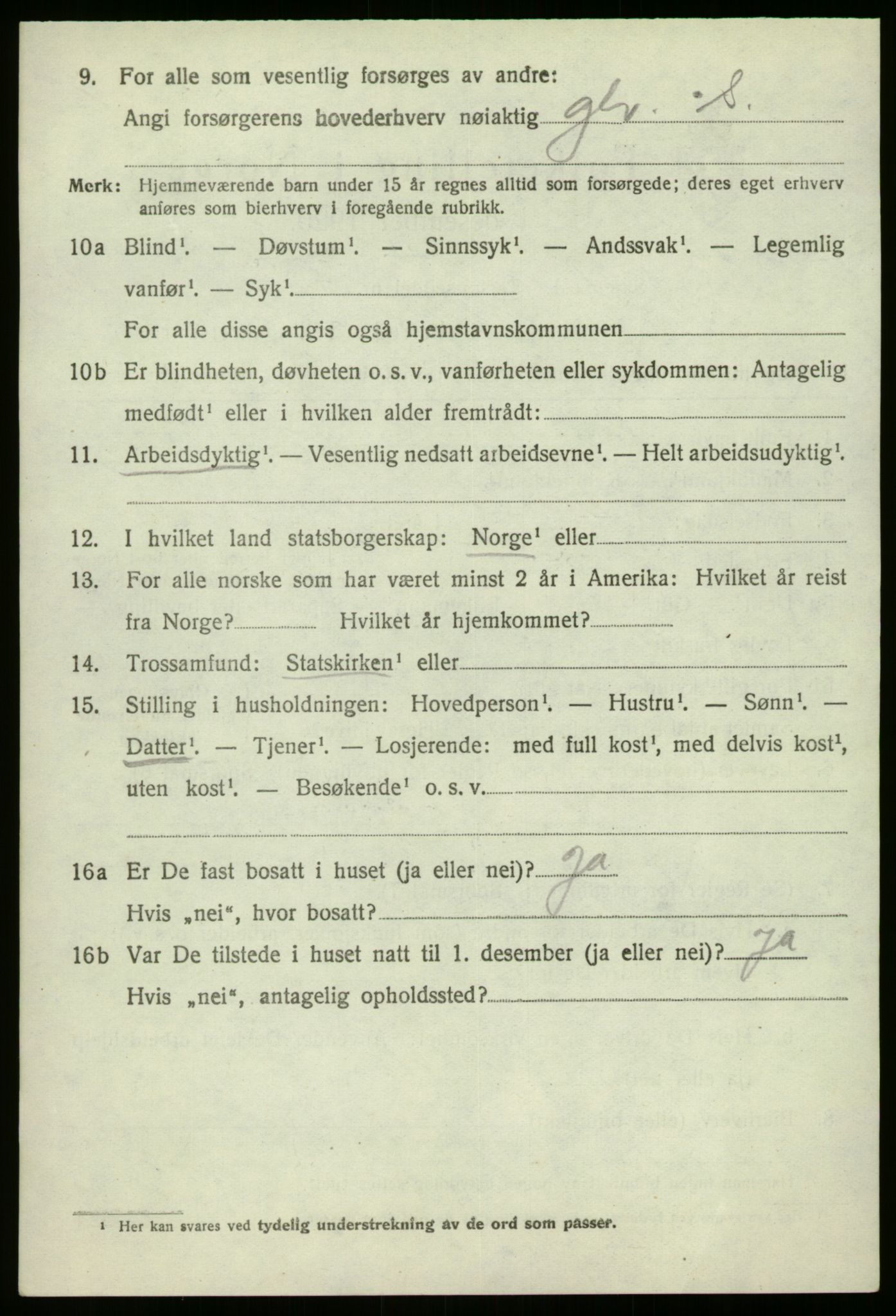 SAB, 1920 census for Kinn, 1920, p. 2268