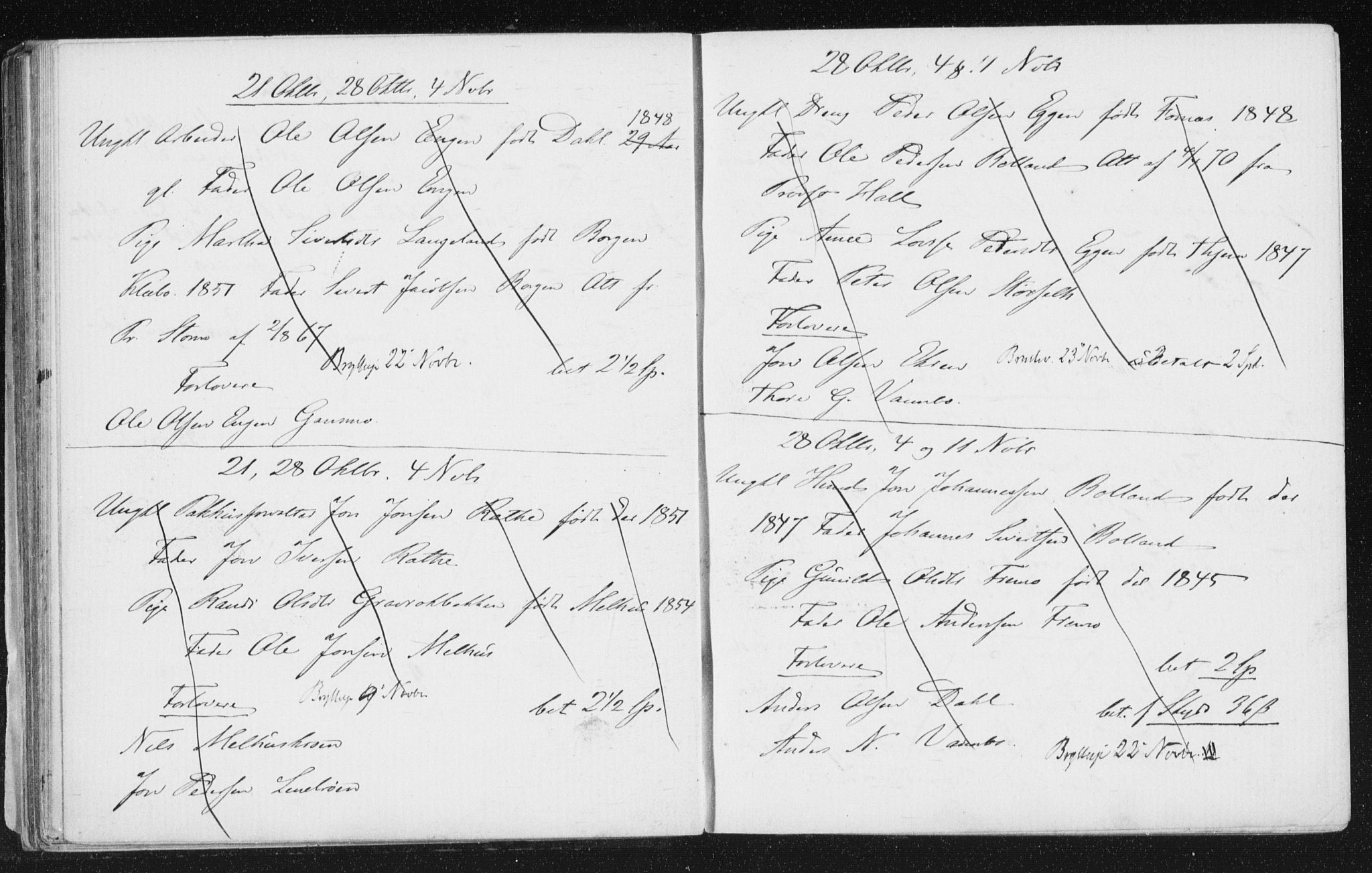 Melhus sokneprestkontor, AV/SAT-A-1141/1/I/I1/I1f/L0010: Banns register no. 691.I.1F10, 1867-1894