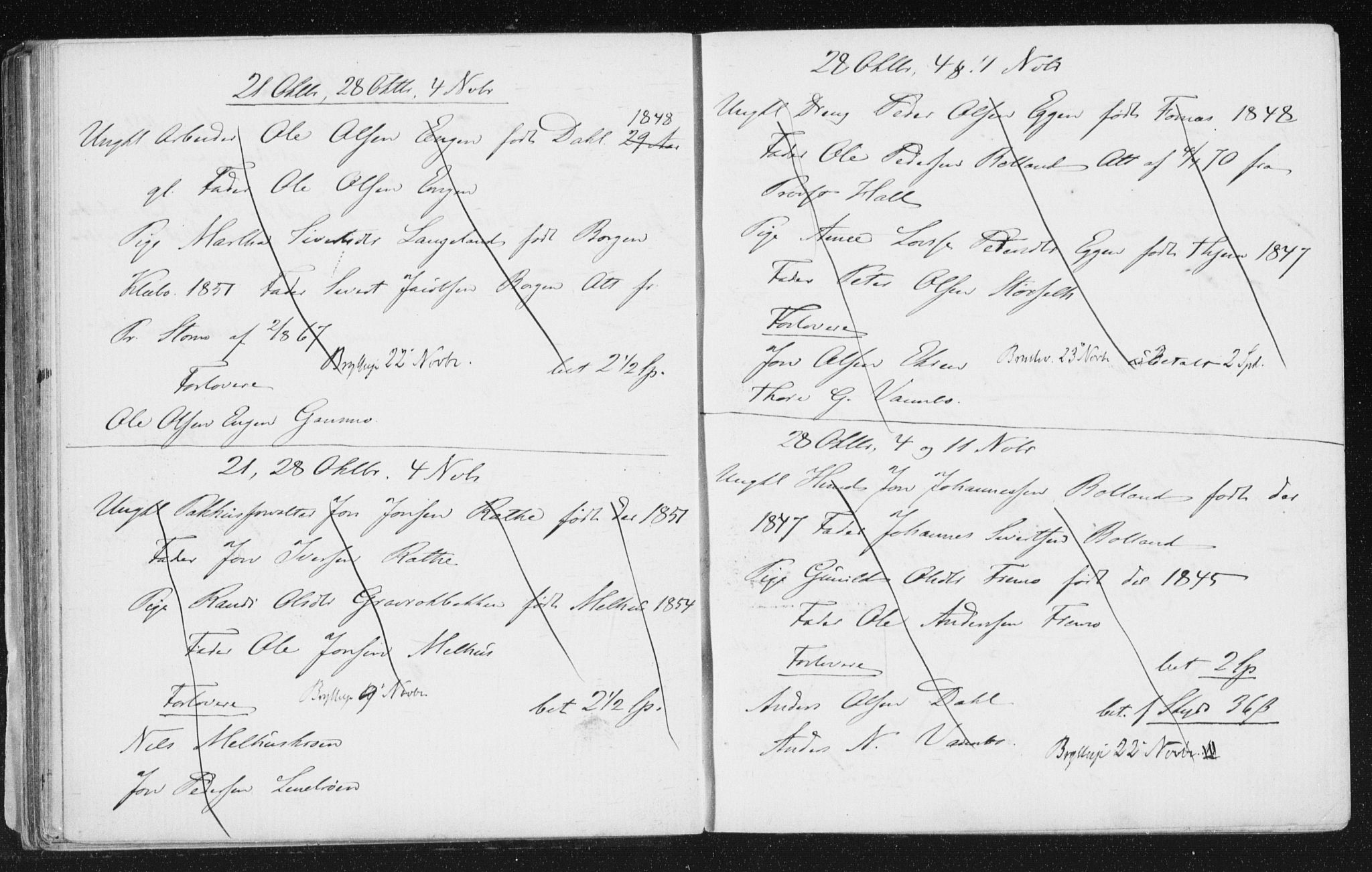 Melhus sokneprestkontor, SAT/A-1141/1/I/I1/I1f/L0010: Banns register no. 691.I.1F10, 1867-1894