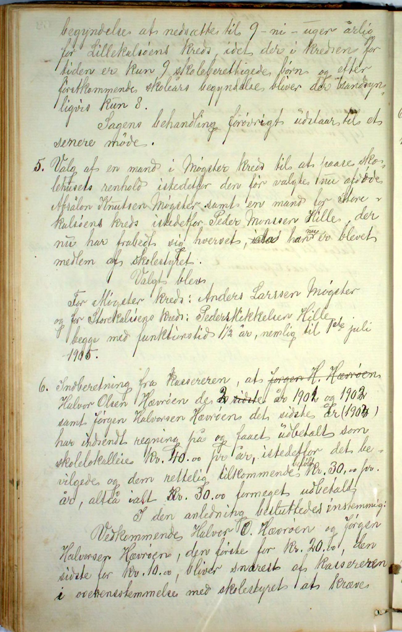 Austevoll kommune. Skulestyret, IKAH/1244-211/A/Aa/L0001: Møtebok for Møkster skulestyre, 1878-1910, p. 62b