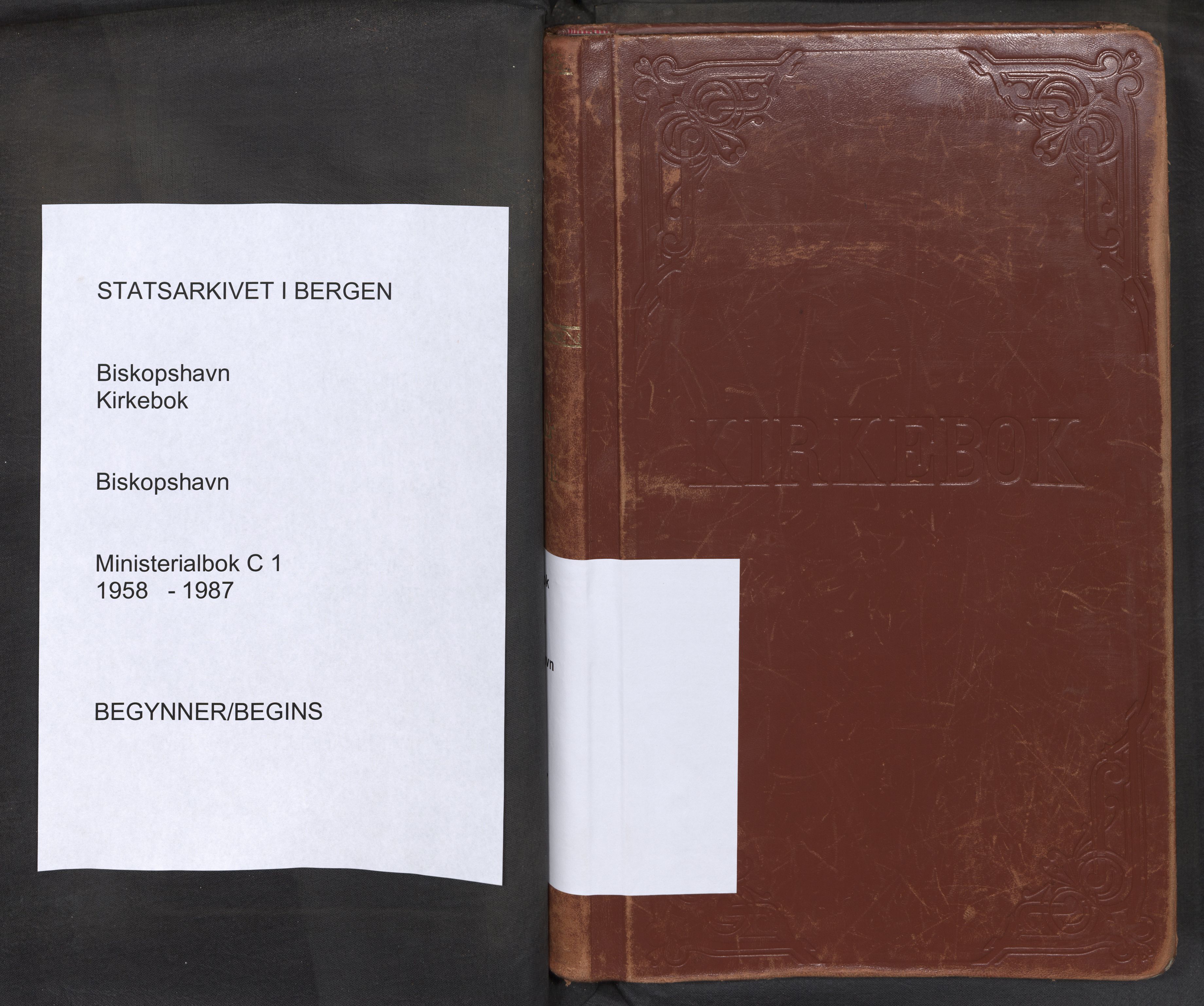 Biskopshavn sokneprestembete*, SAB/-: Parish register (official) no. C 1, 1958-1987