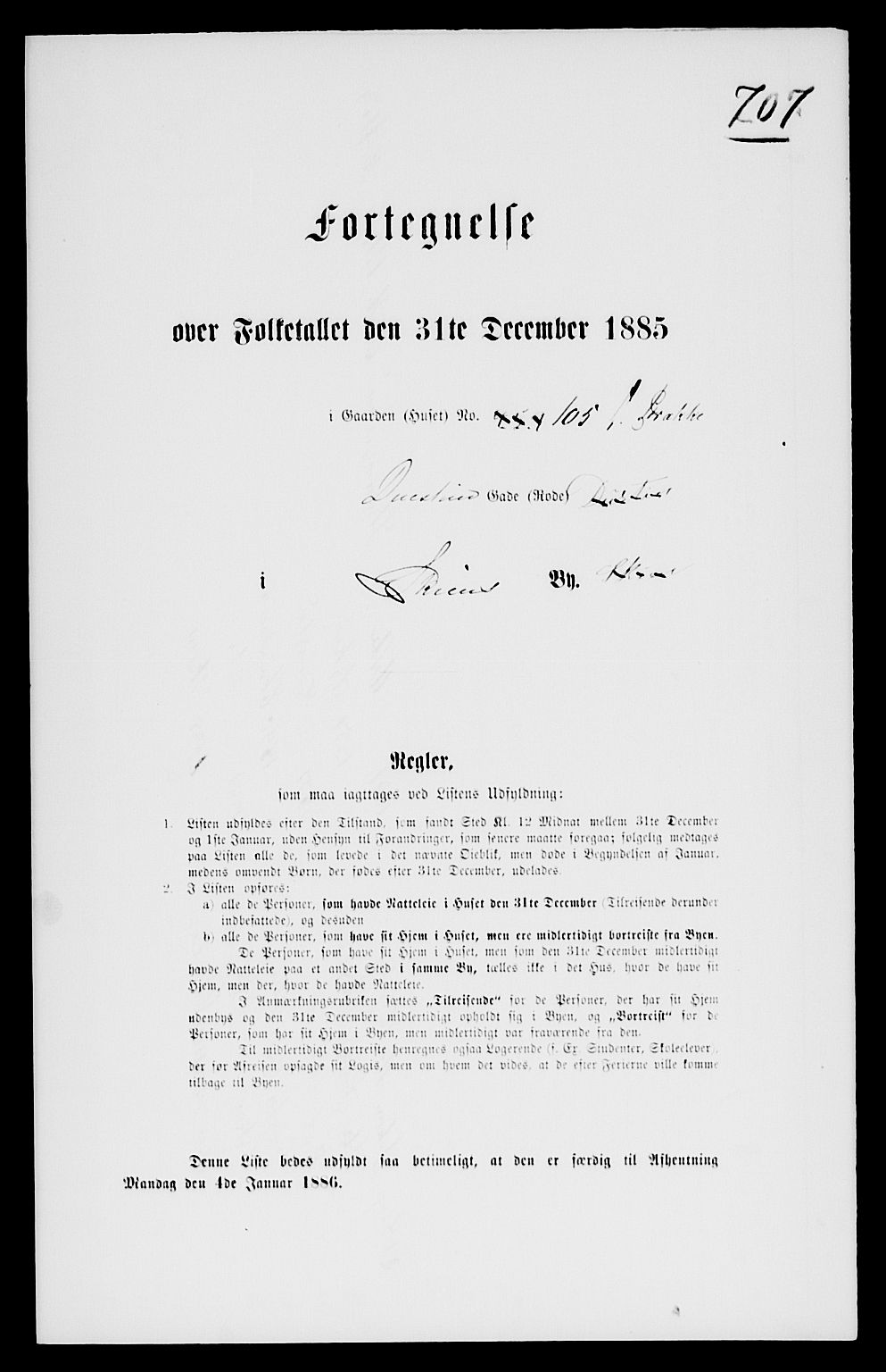 SAKO, 1885 census for 0806 Skien, 1885, p. 1421