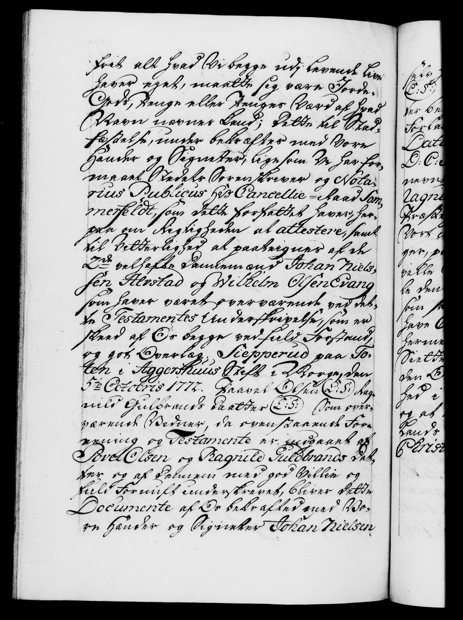 Danske Kanselli 1572-1799, RA/EA-3023/F/Fc/Fca/Fcaa/L0045: Norske registre "Norske eller 3. dept.s åpne brev, 1771-1773, p. 477b